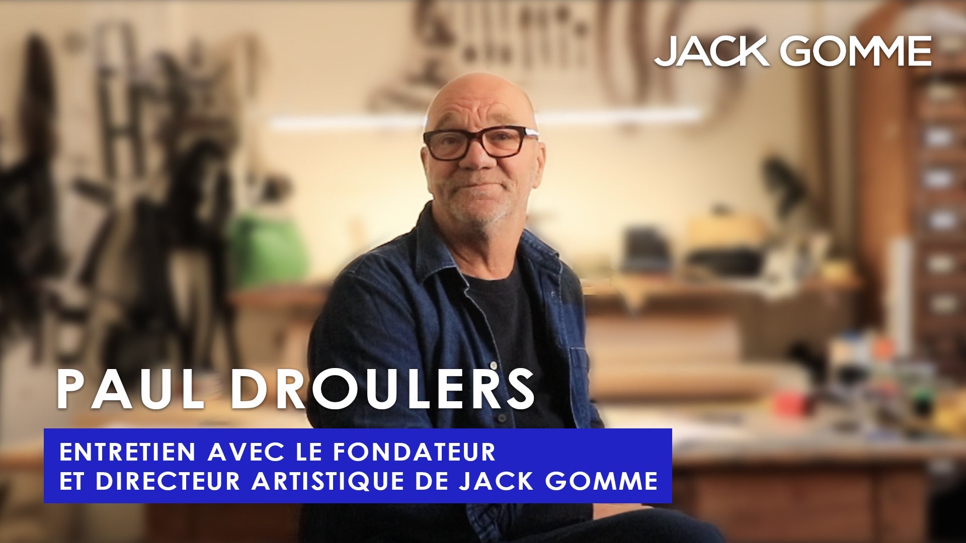 Paul Droulers, co-fondateur JACK GOMME Maroquinerie Paris 19ème