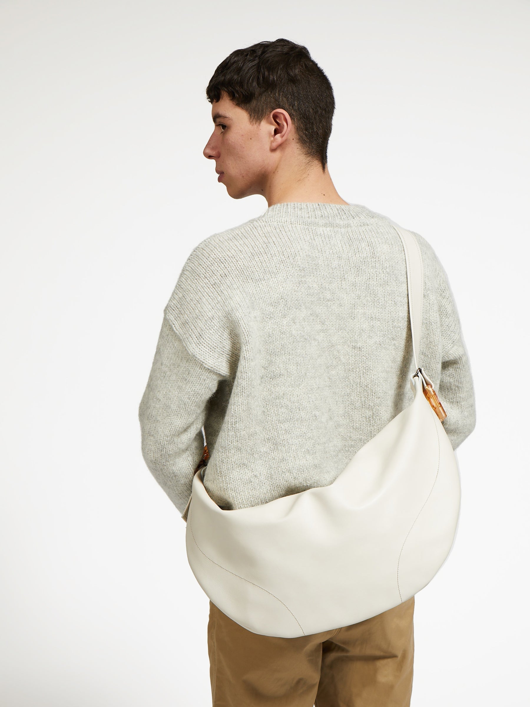 SAC DEMI-LUNE LUNA CUIR ICONIQUE