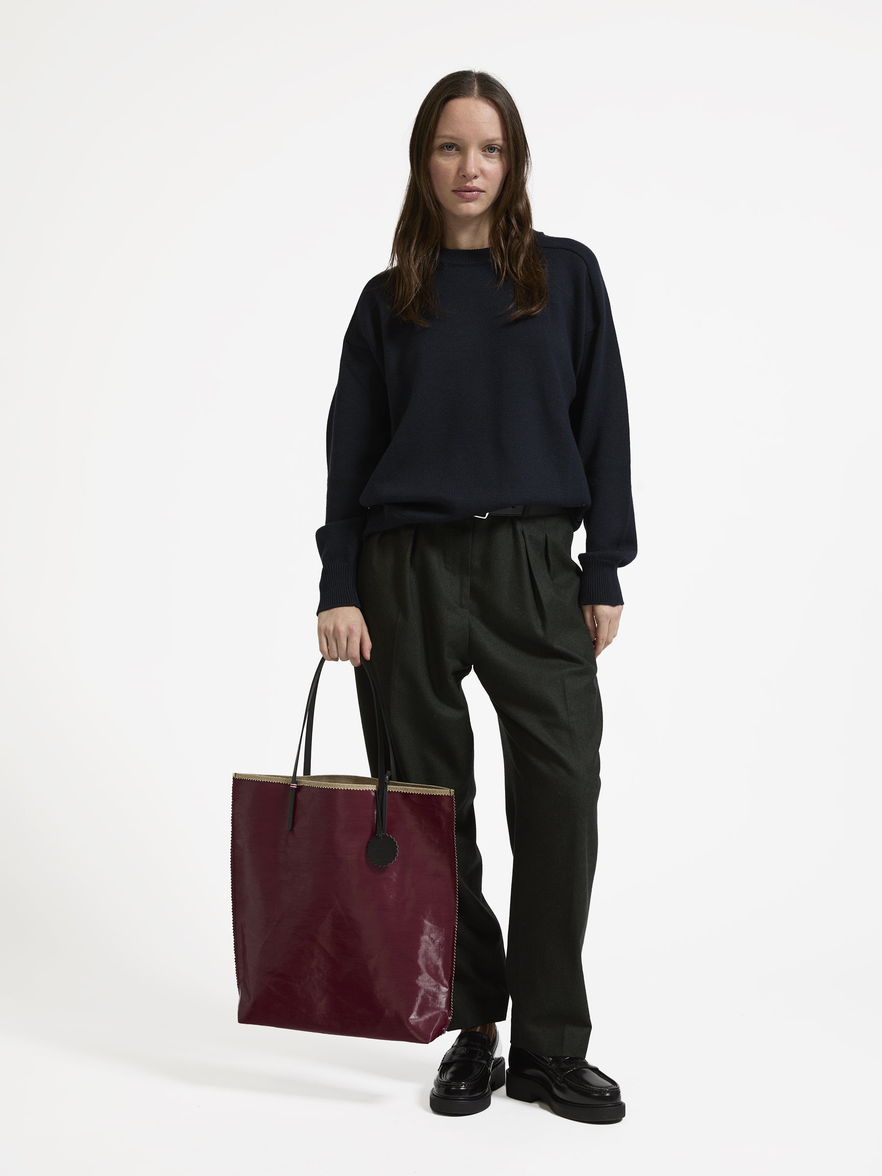 AMIE LINEN SHOPPING BAG