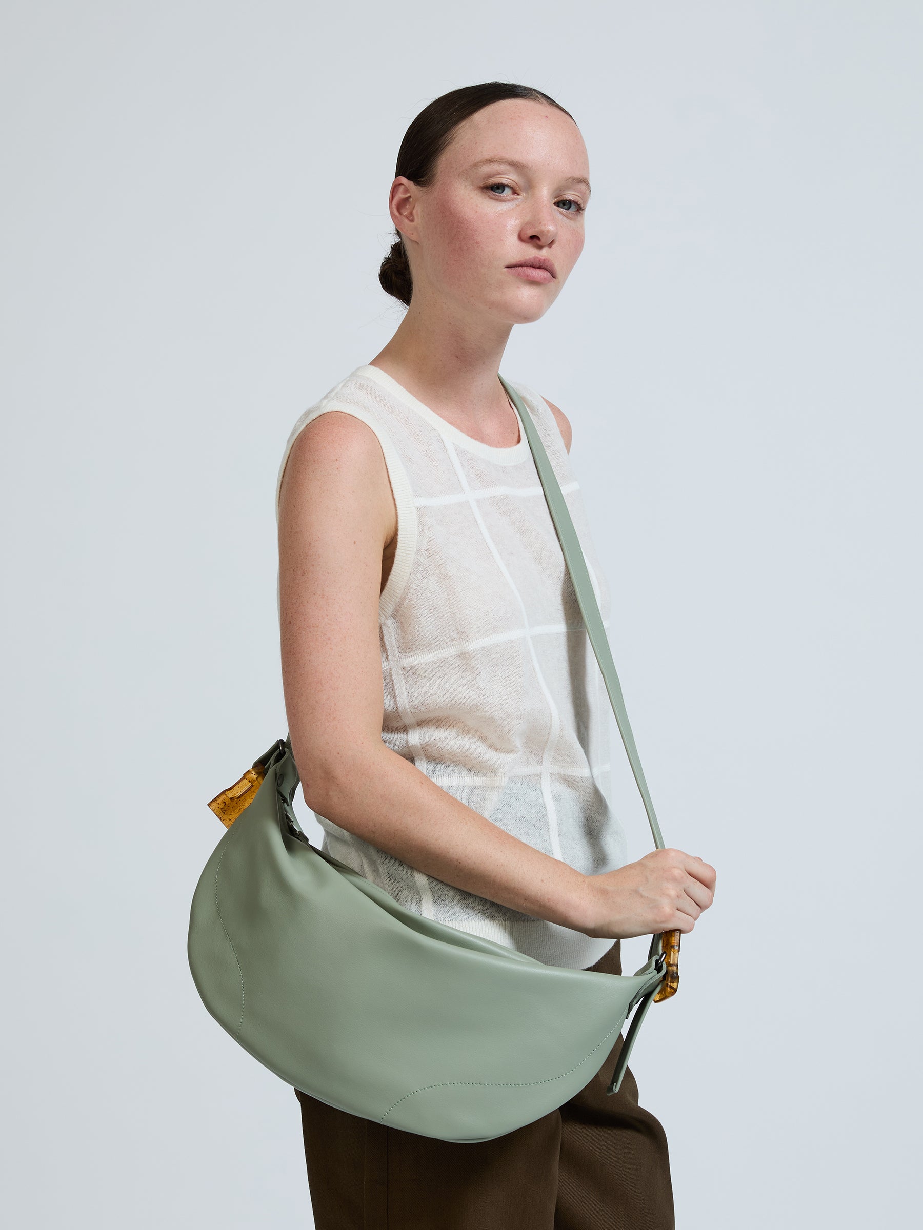 SAC DEMI-LUNE PETIT LUNA CUIR