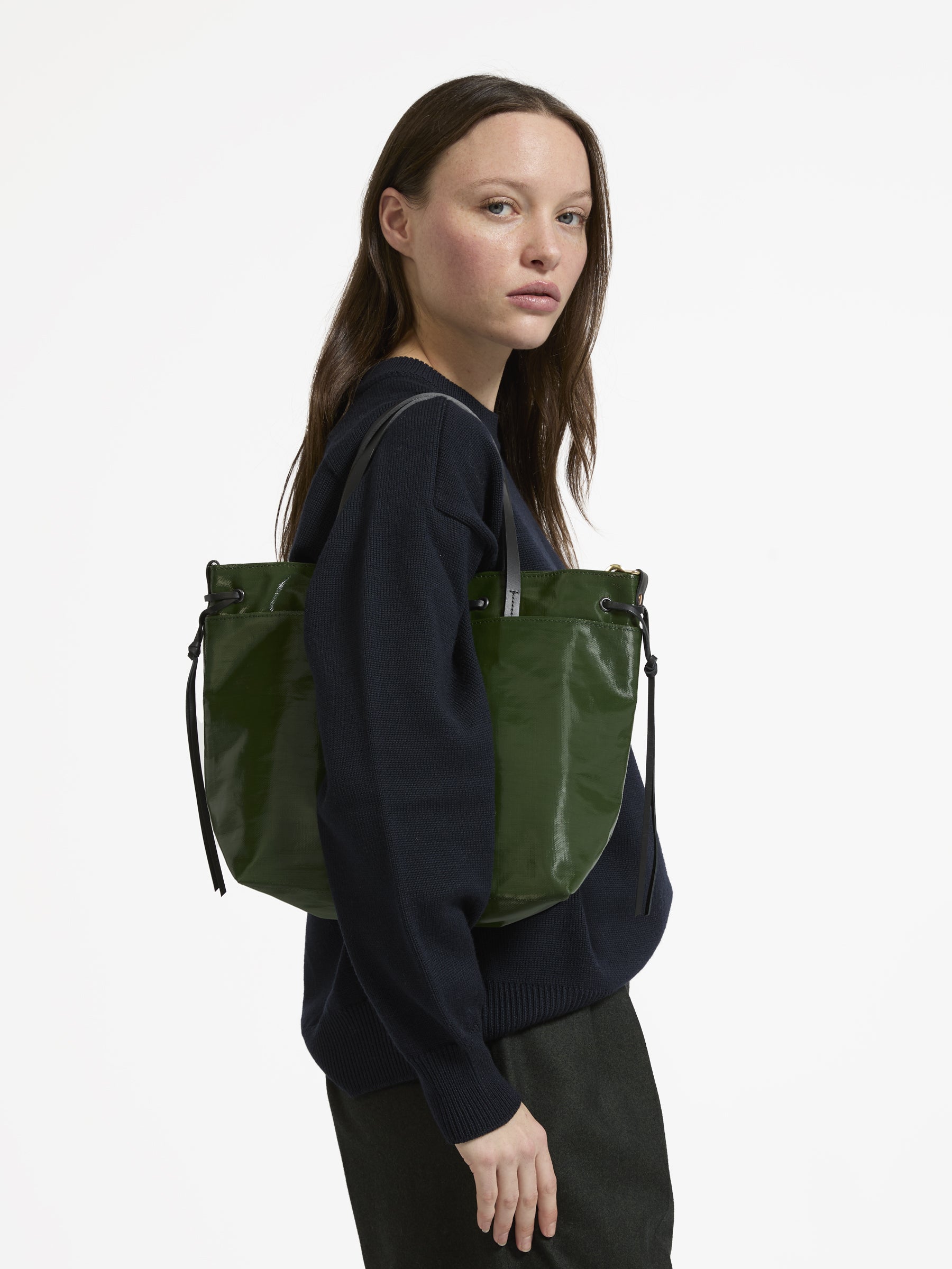 EMY LINEN SHOPPING BAG