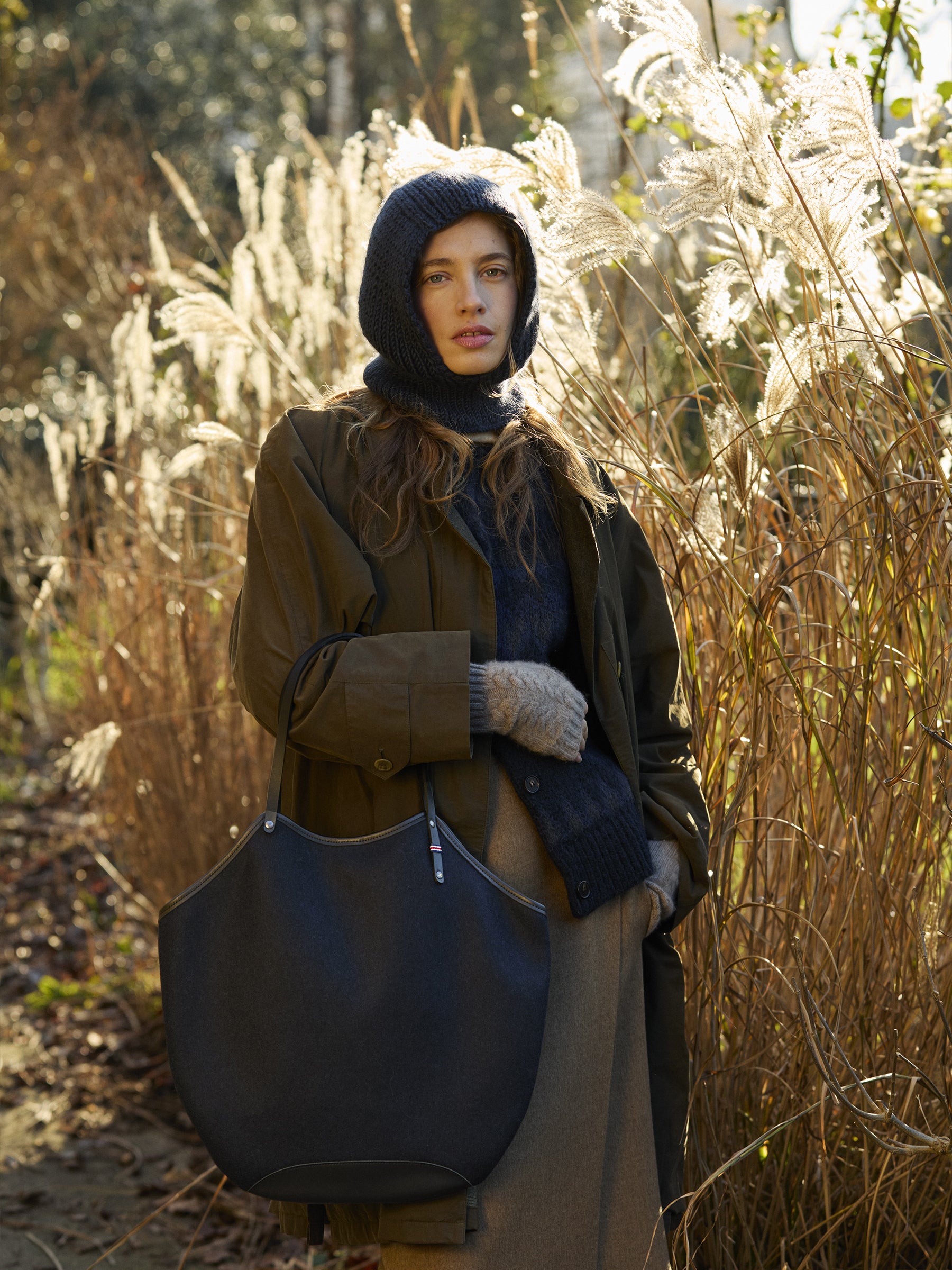 FLORES WOOL SHOPPING BAG