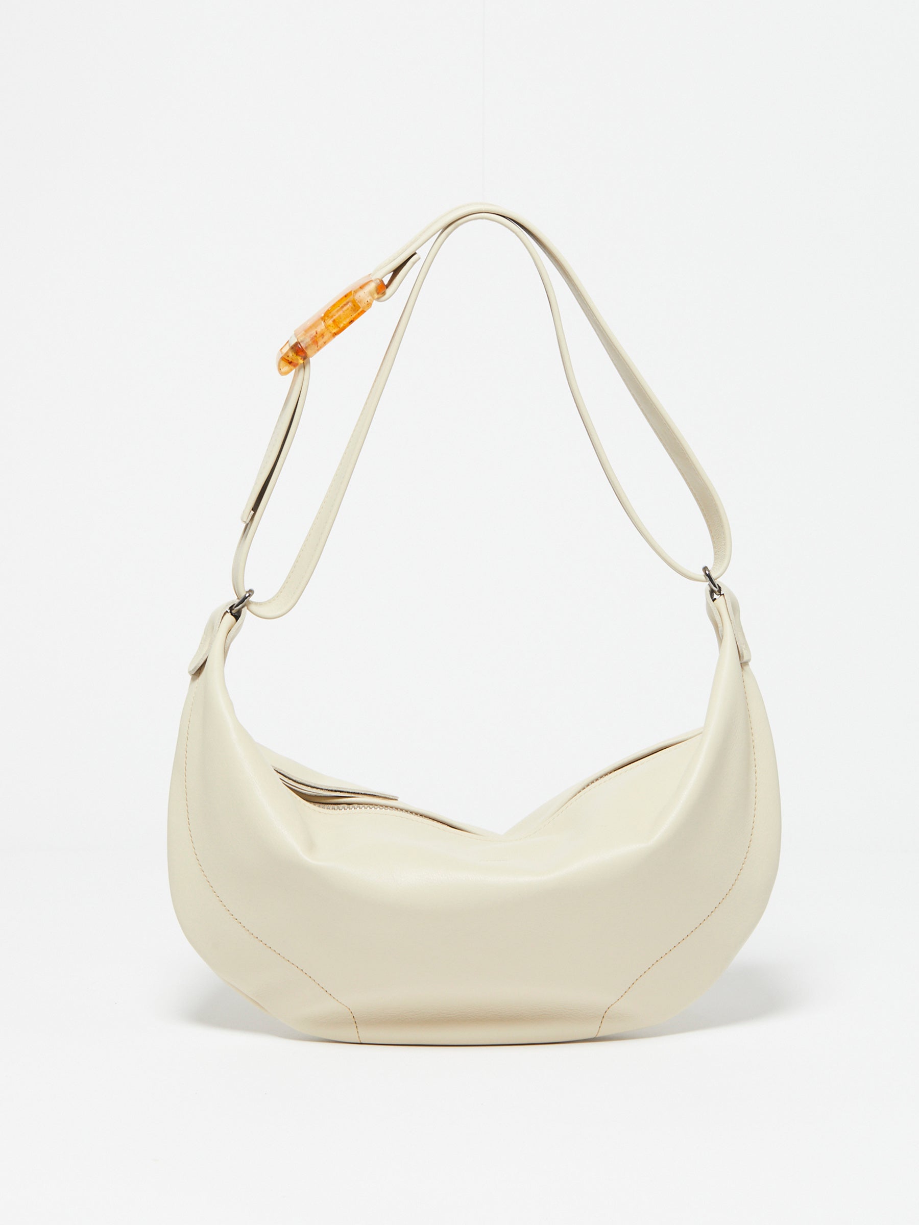 LUNA LEATHER HALF-MOON BAG