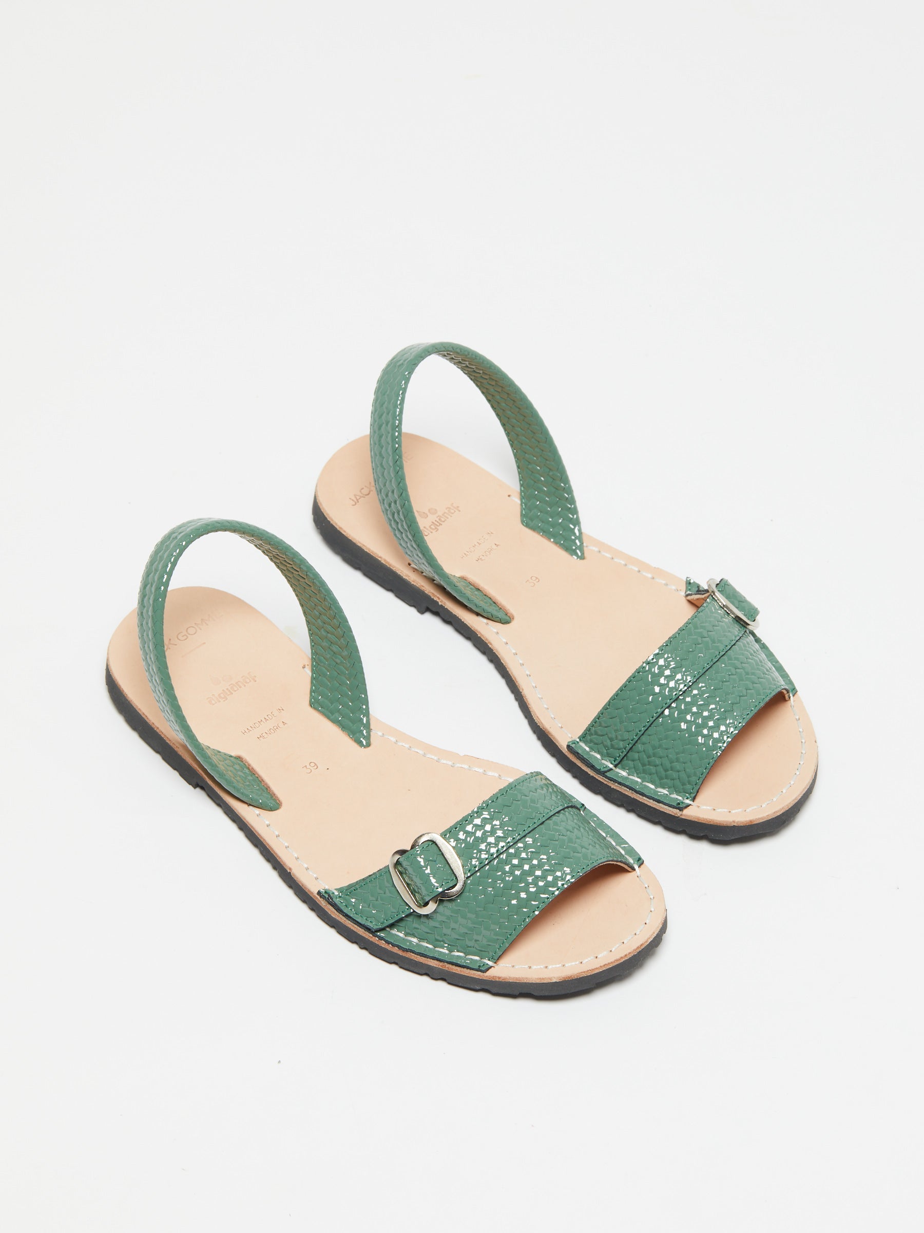 SANDALES NURIA CUIR TRESSÉ - JACK GOMME