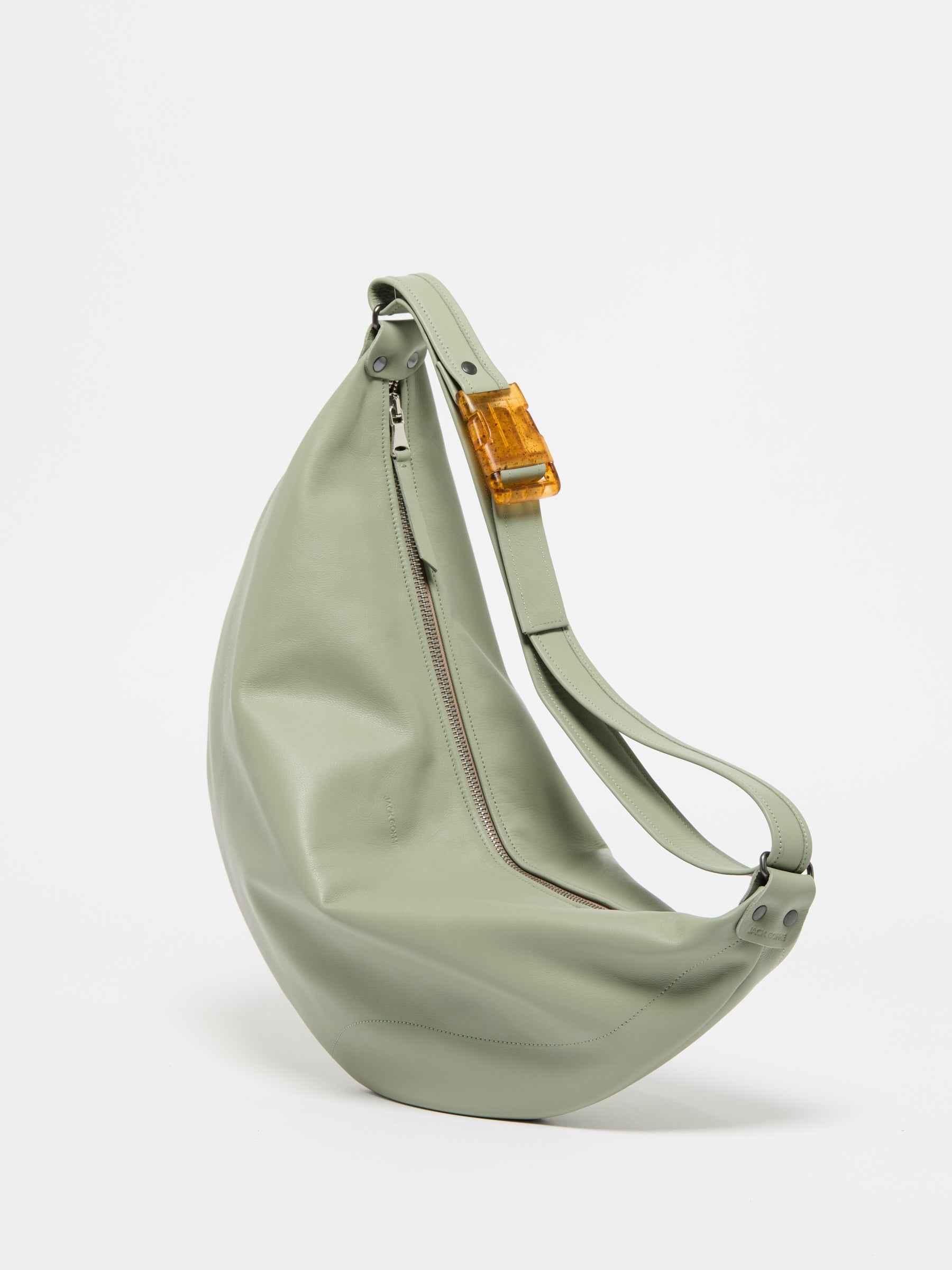 LUNA LEATHER HALF-MOON BAG