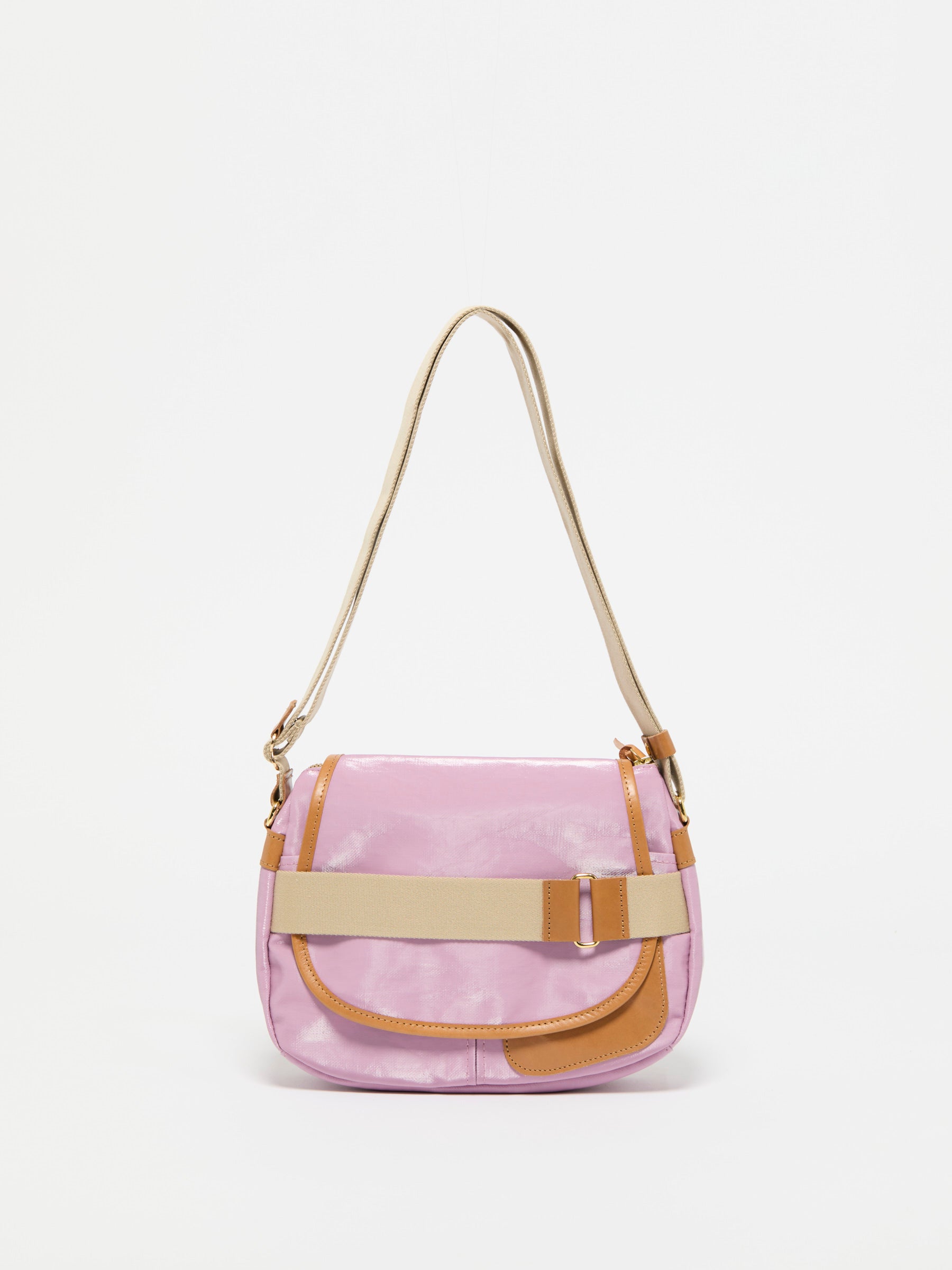 Sac GIBECIERE en lin enduit PETIT GABY LIN de chez JACK GOMME