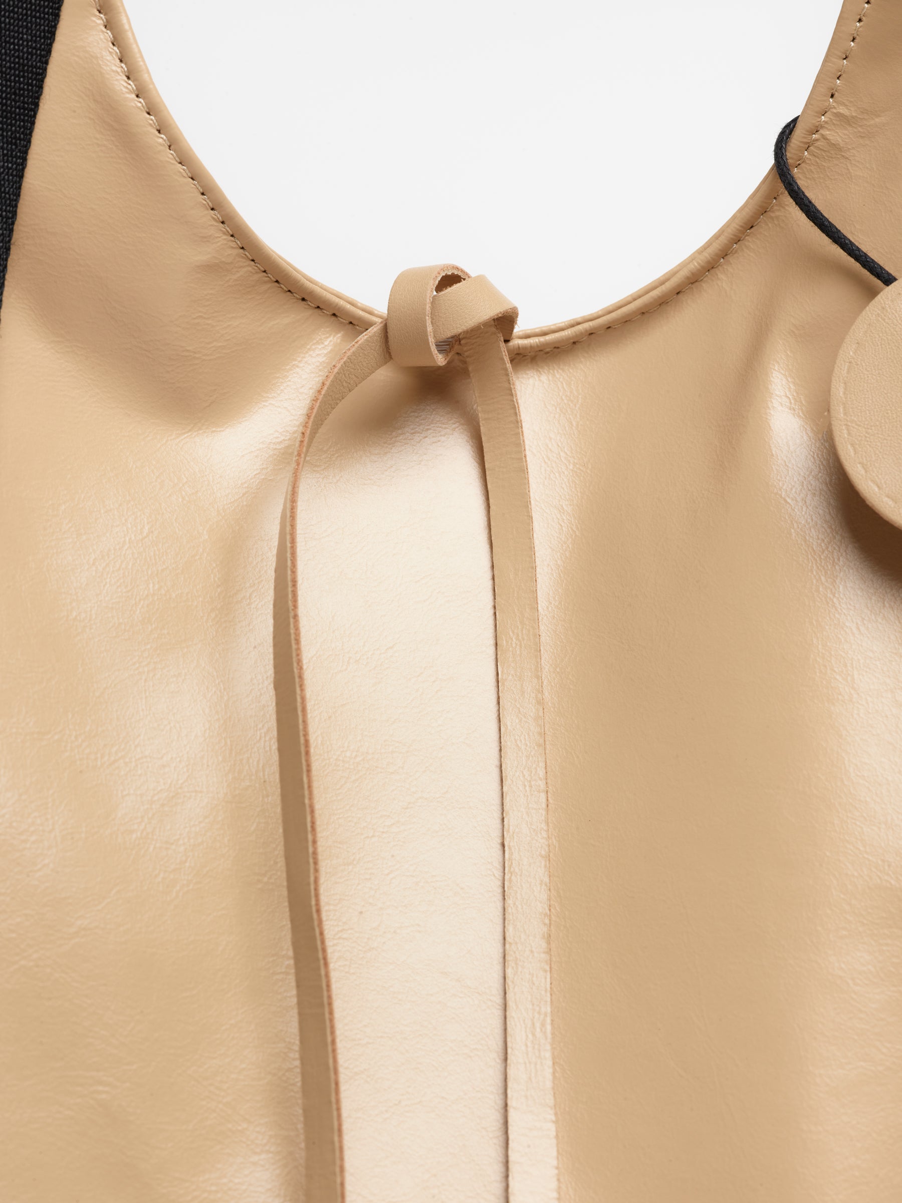 LESAC LIGHT LEATHER SHOPPING BAG