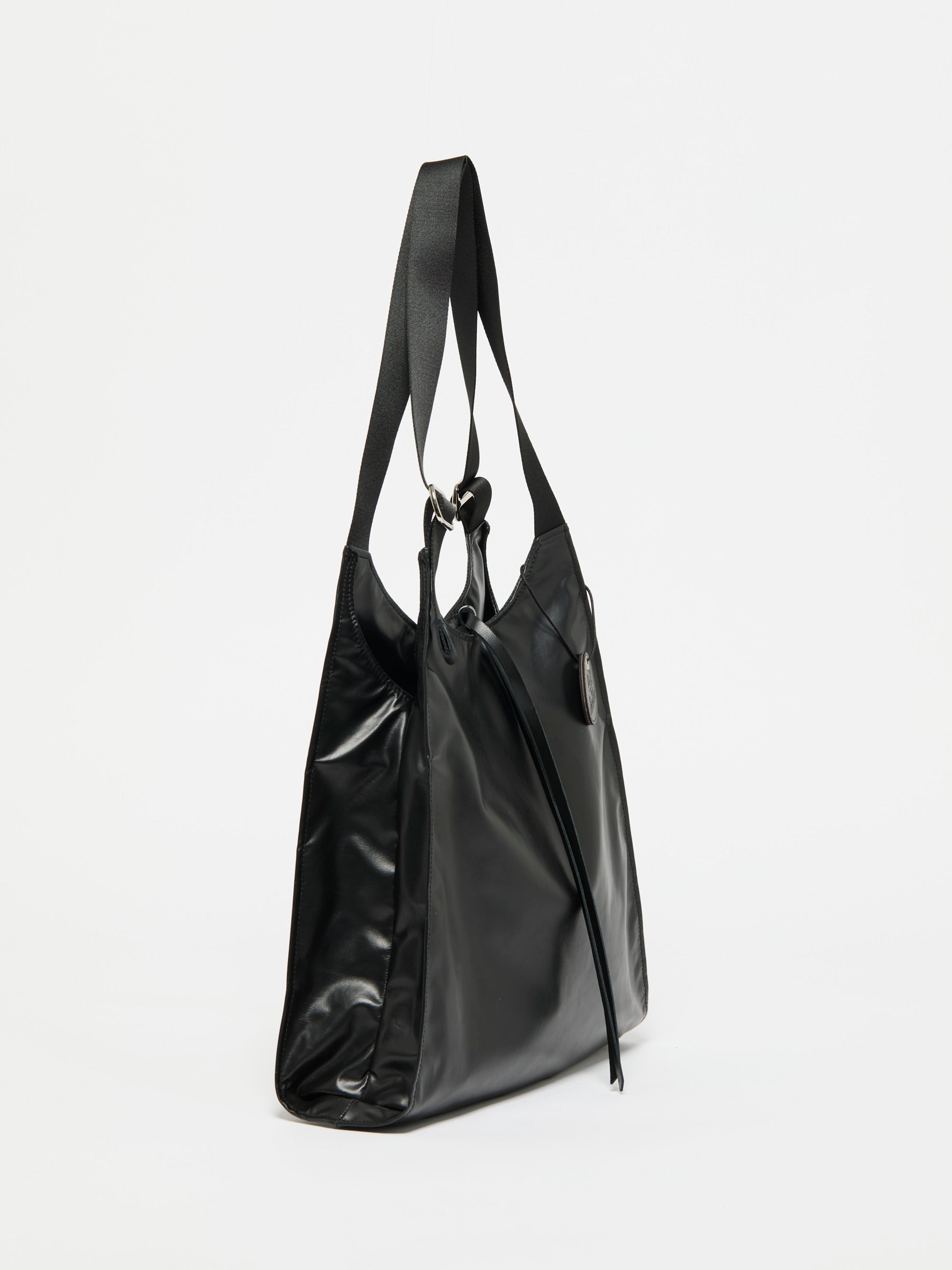 LESAC LIGHT LEATHER SHOPPING BAG