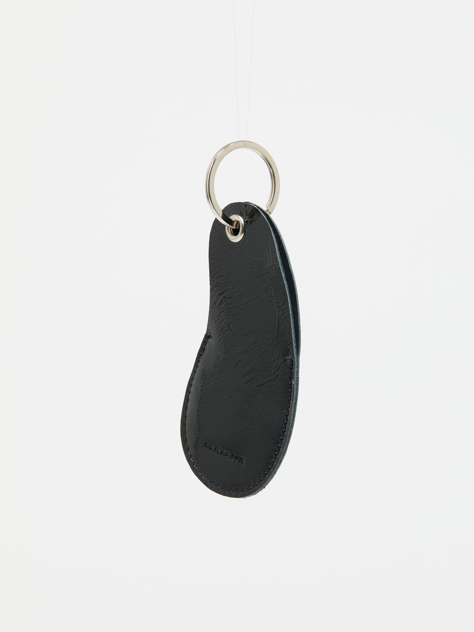 PORTE-CLEFS BEAN CUIR VERNIS