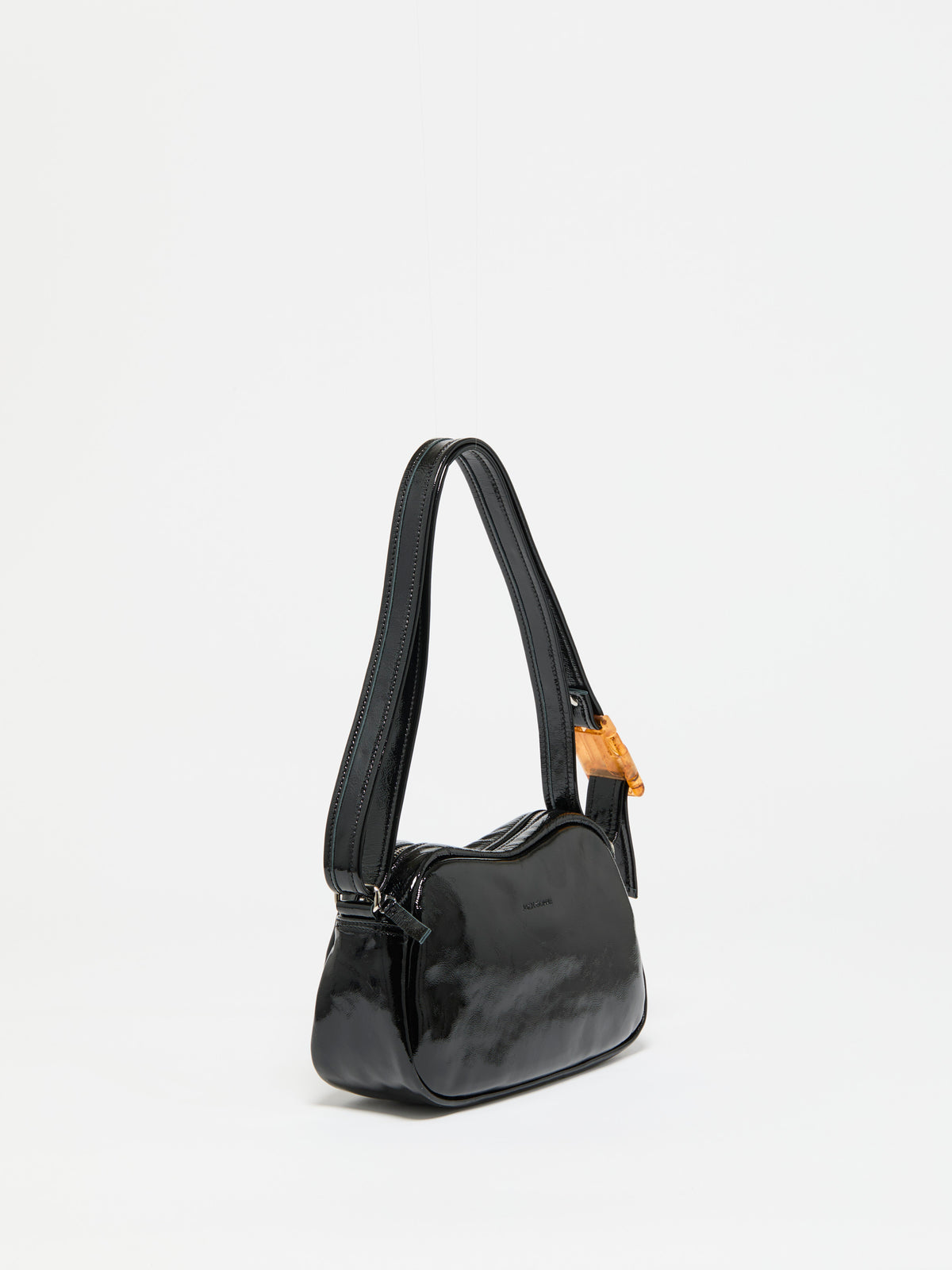 PETIT LEBOWL PATENT LEATHER BOWLING BAG