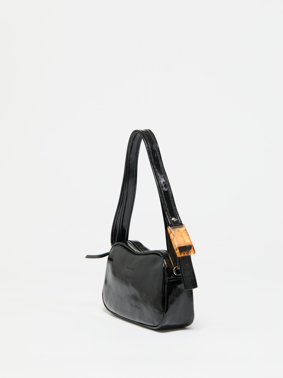 PETIT LEBOWL PATENT LEATHER BOWLING BAG