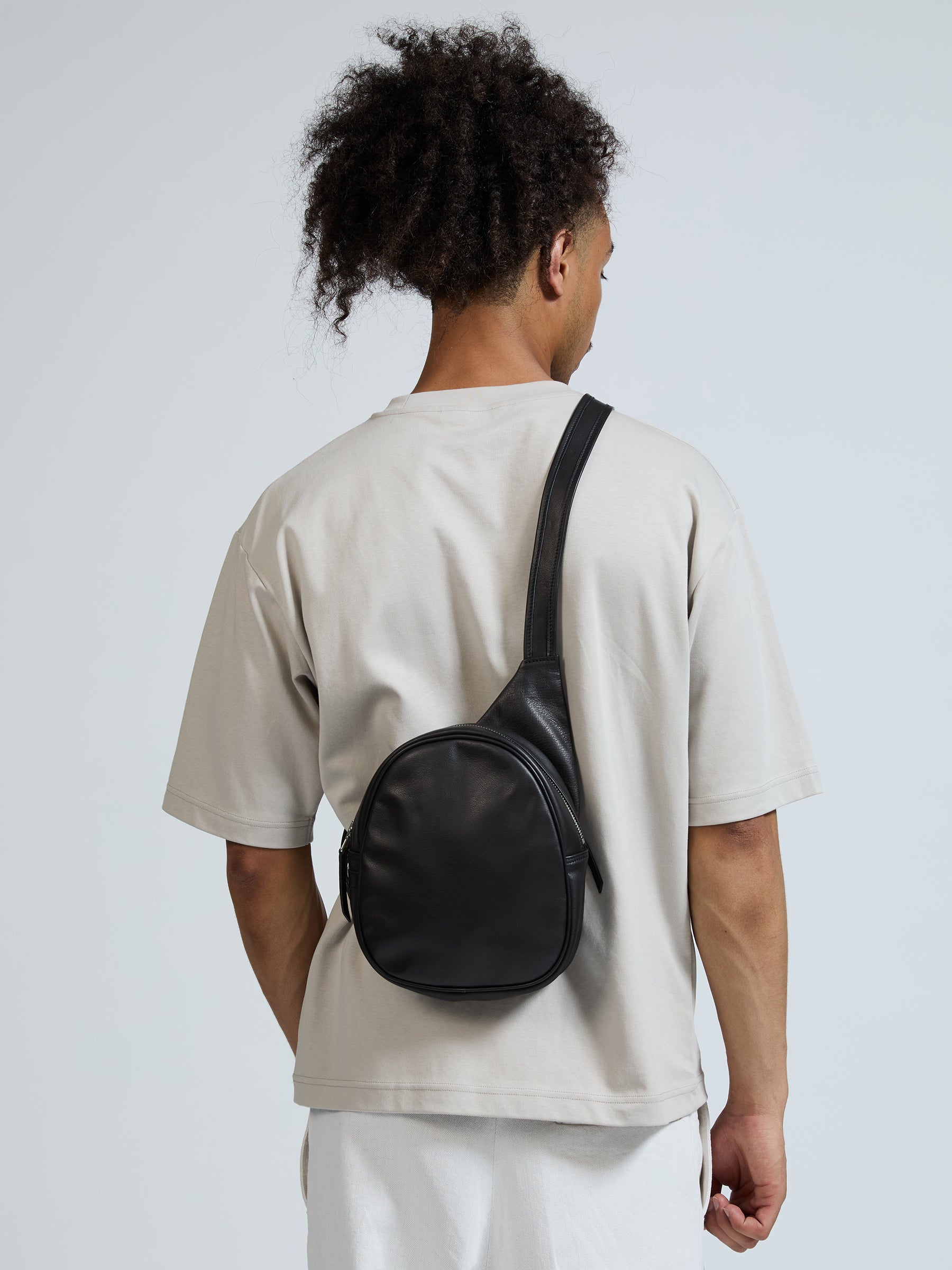 KANGAROO LEATHER ASYMMETRICAL BAG