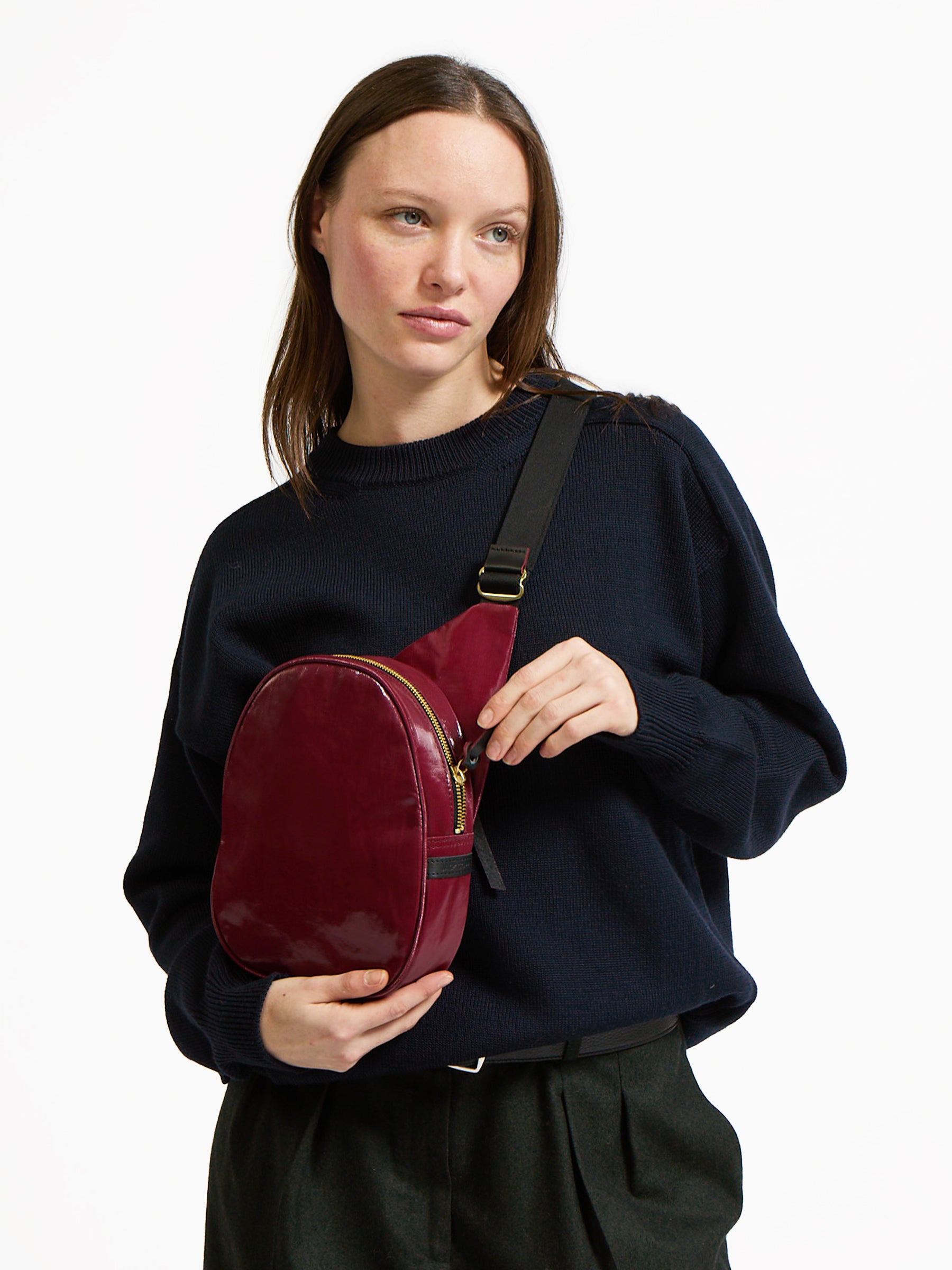 KANGAROO LINEN ASYMMETRICAL BAG