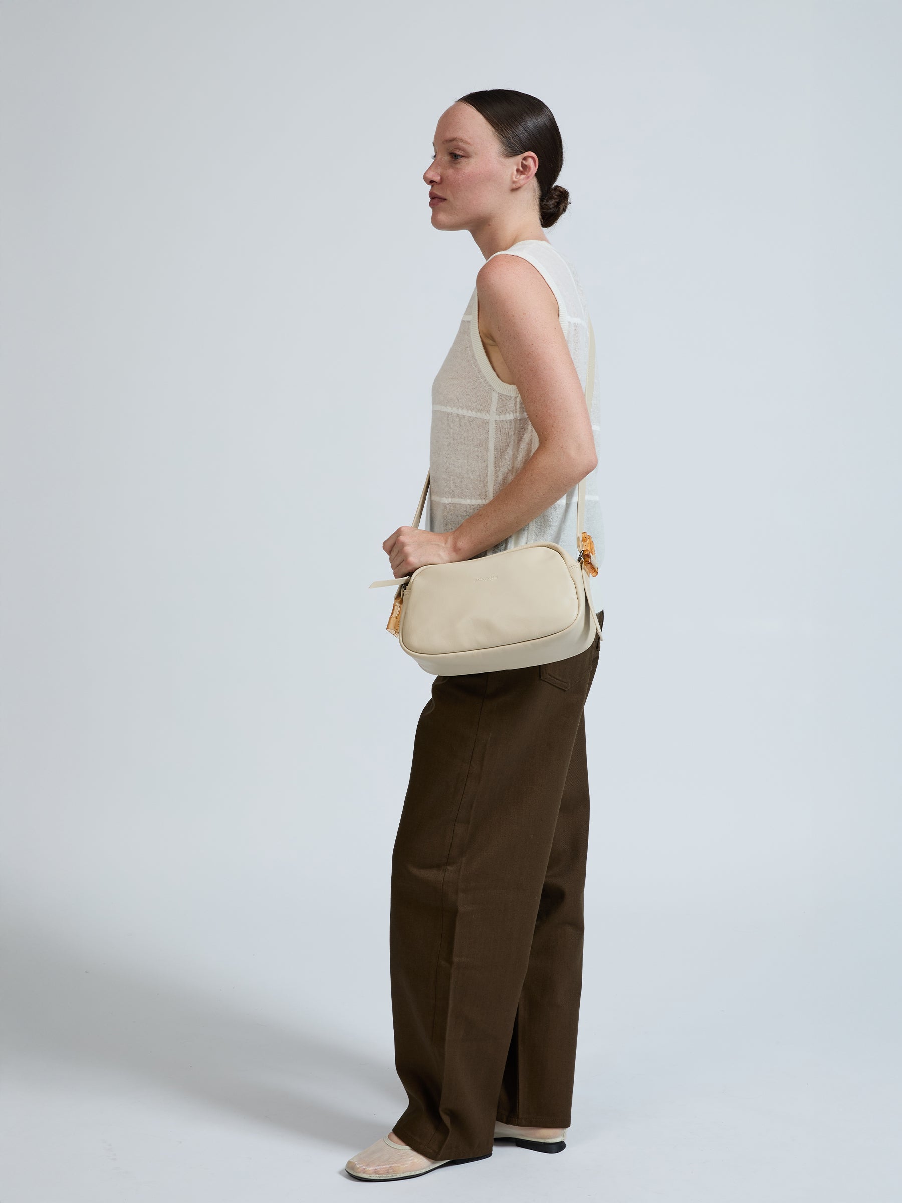 PETIT LEBOWL LEATHER BOWLING BAG