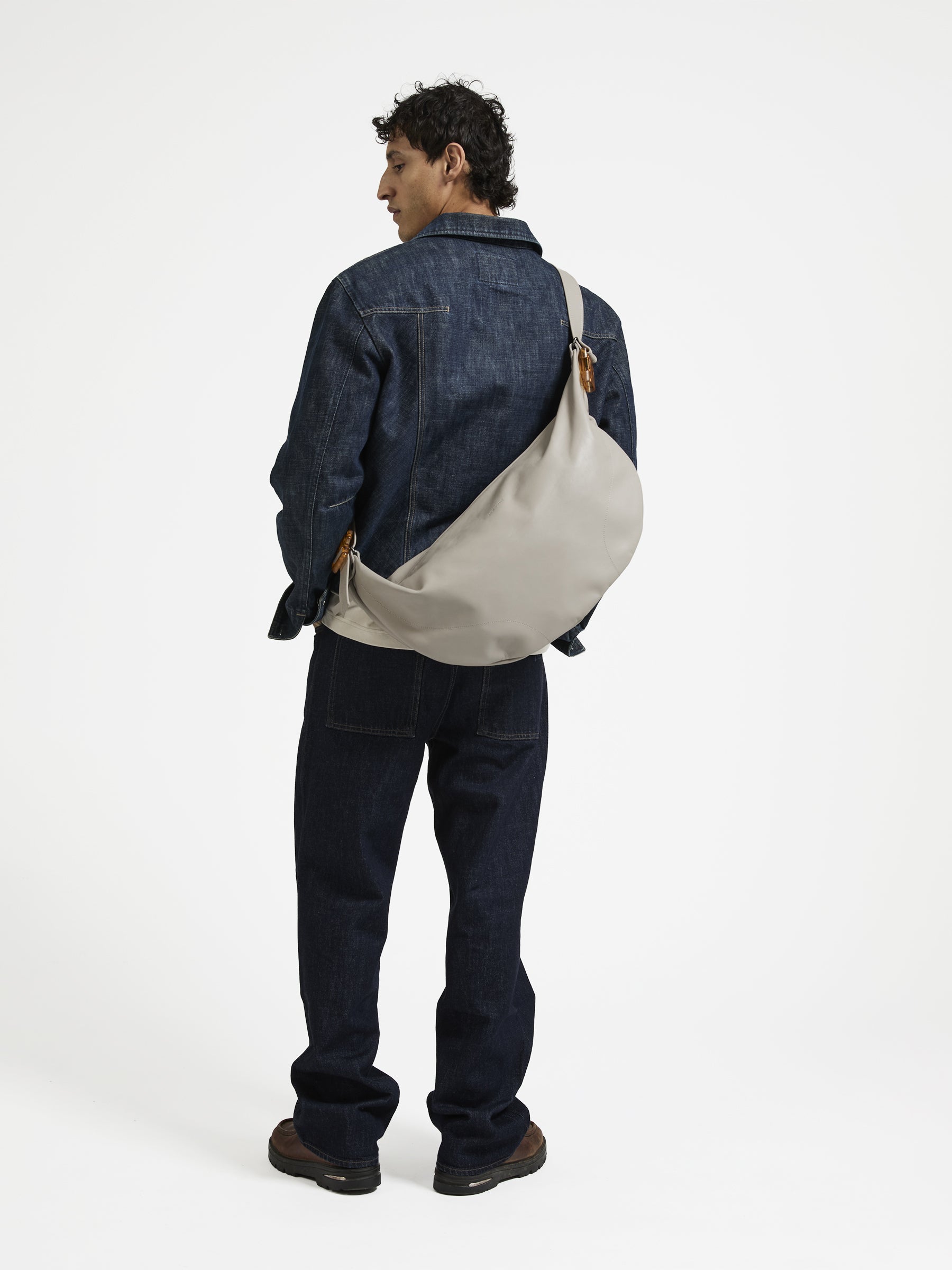 SAC DEMI-LUNE LUNA CUIR