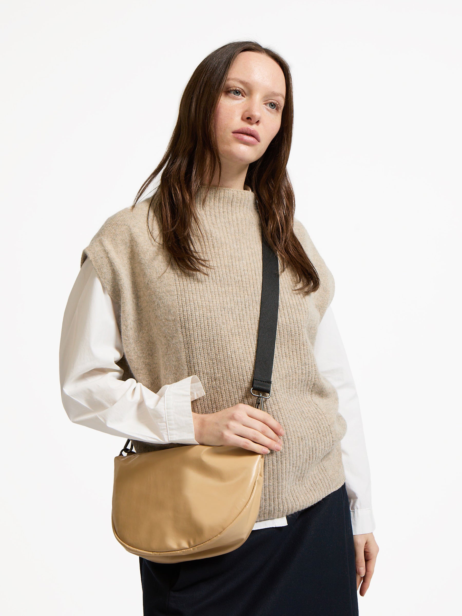 SAC DEMI-LUNE NIKITA LIGHT LEATHER ORIGINAL
