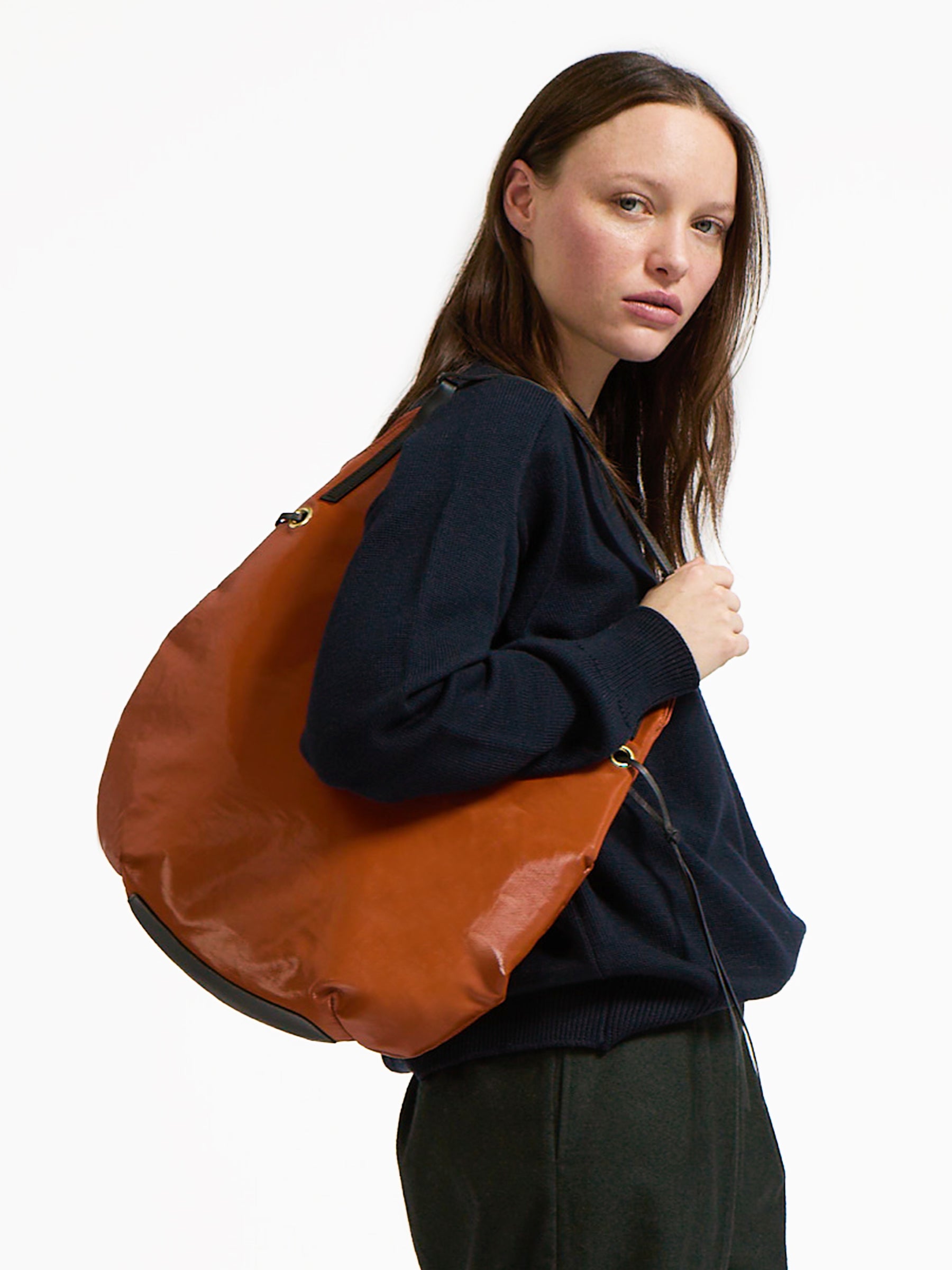 SAND LINEN SHOPPING BAG