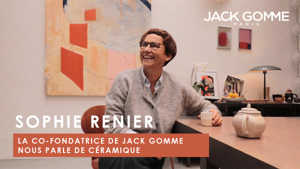 Sophie Renier co-fondatrice de Jack Gomme maroquinerie nous parle de ces Céramiques