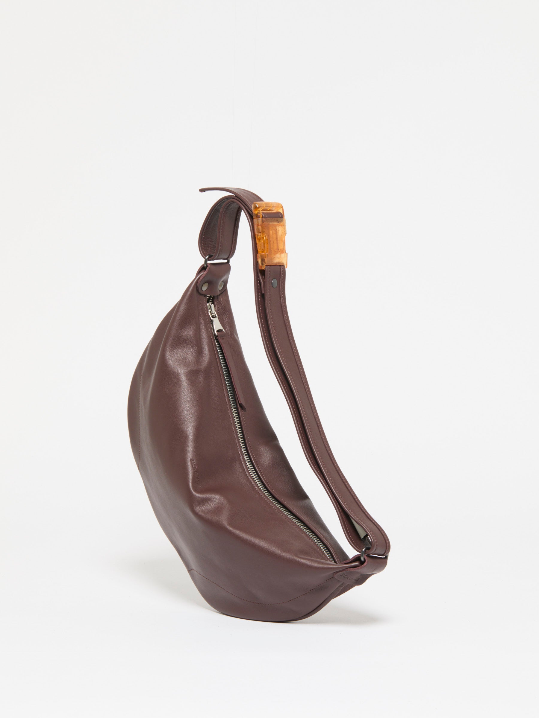 ELLE LEATHER HALF-MOON BAG
