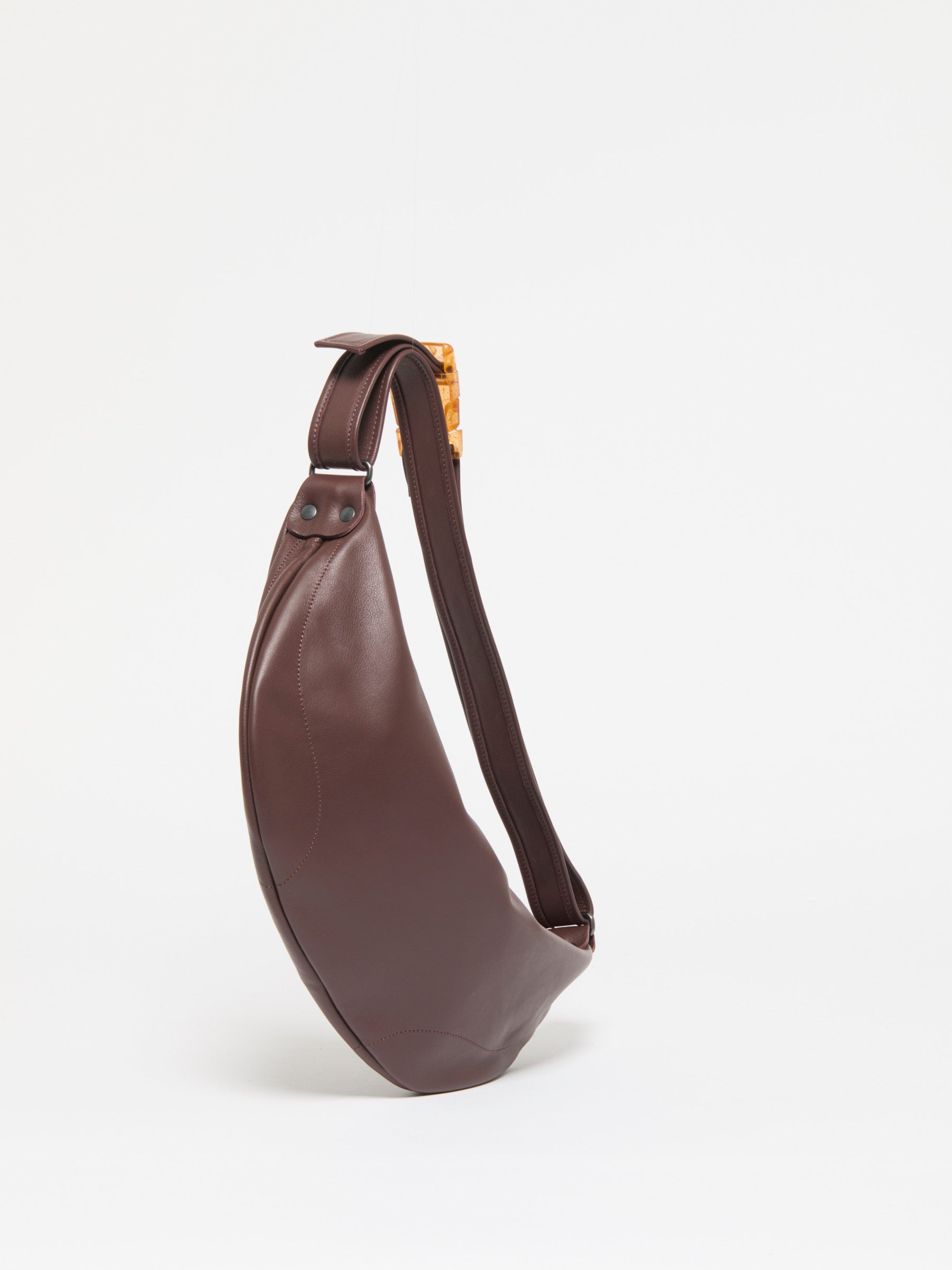ELLE LEATHER HALF-MOON BAG