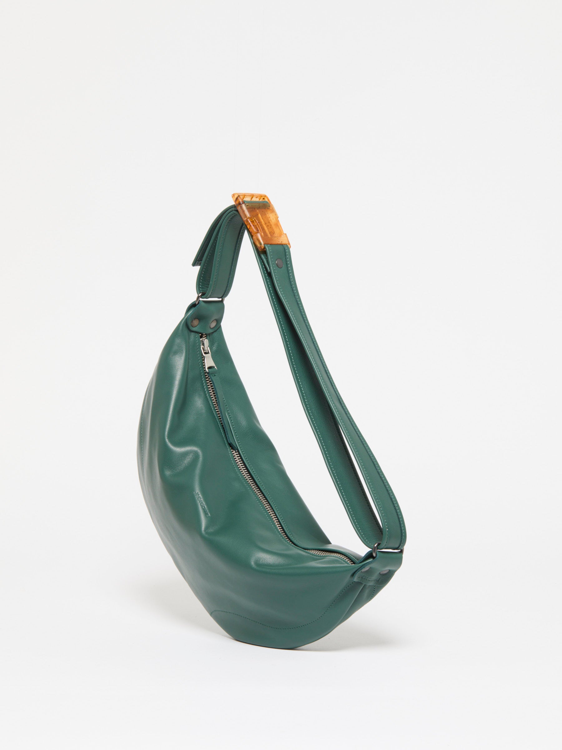 ELLE LEATHER HALF-MOON BAG