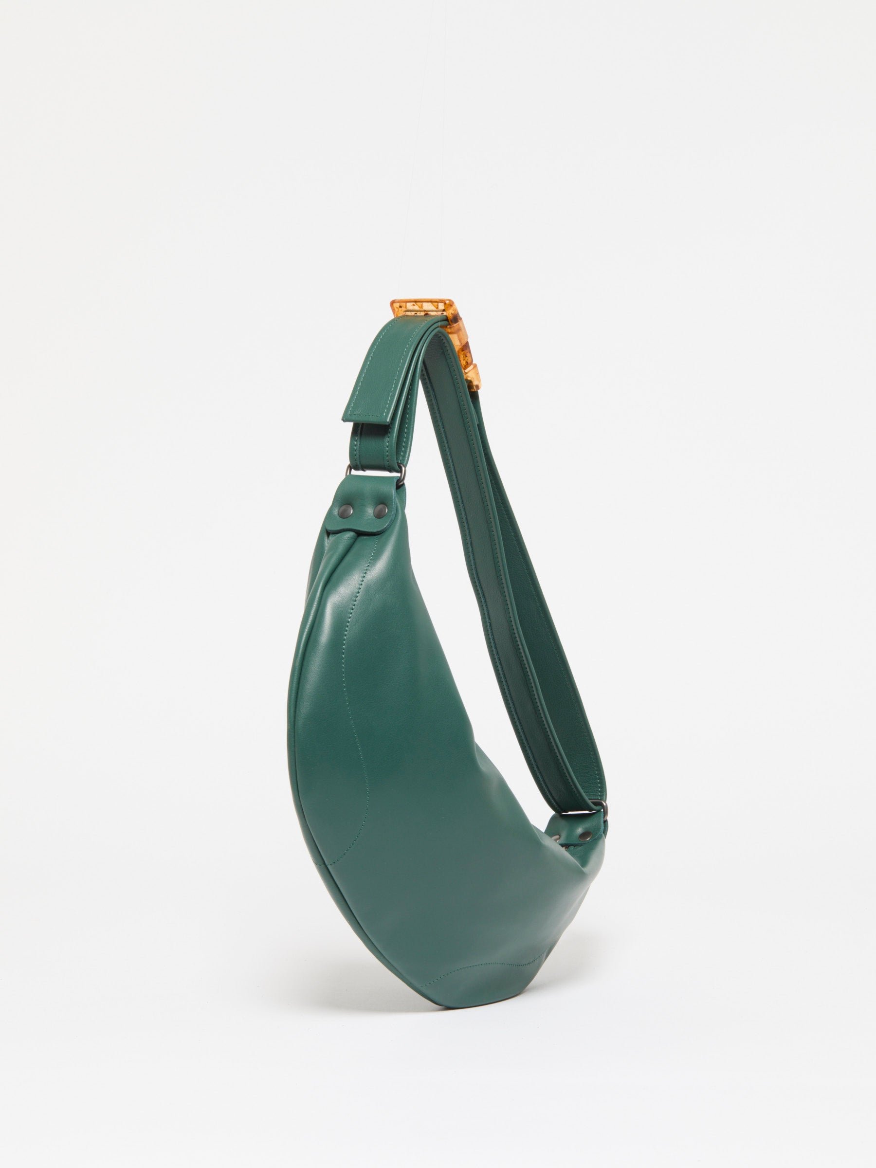 ELLE LEATHER HALF-MOON BAG