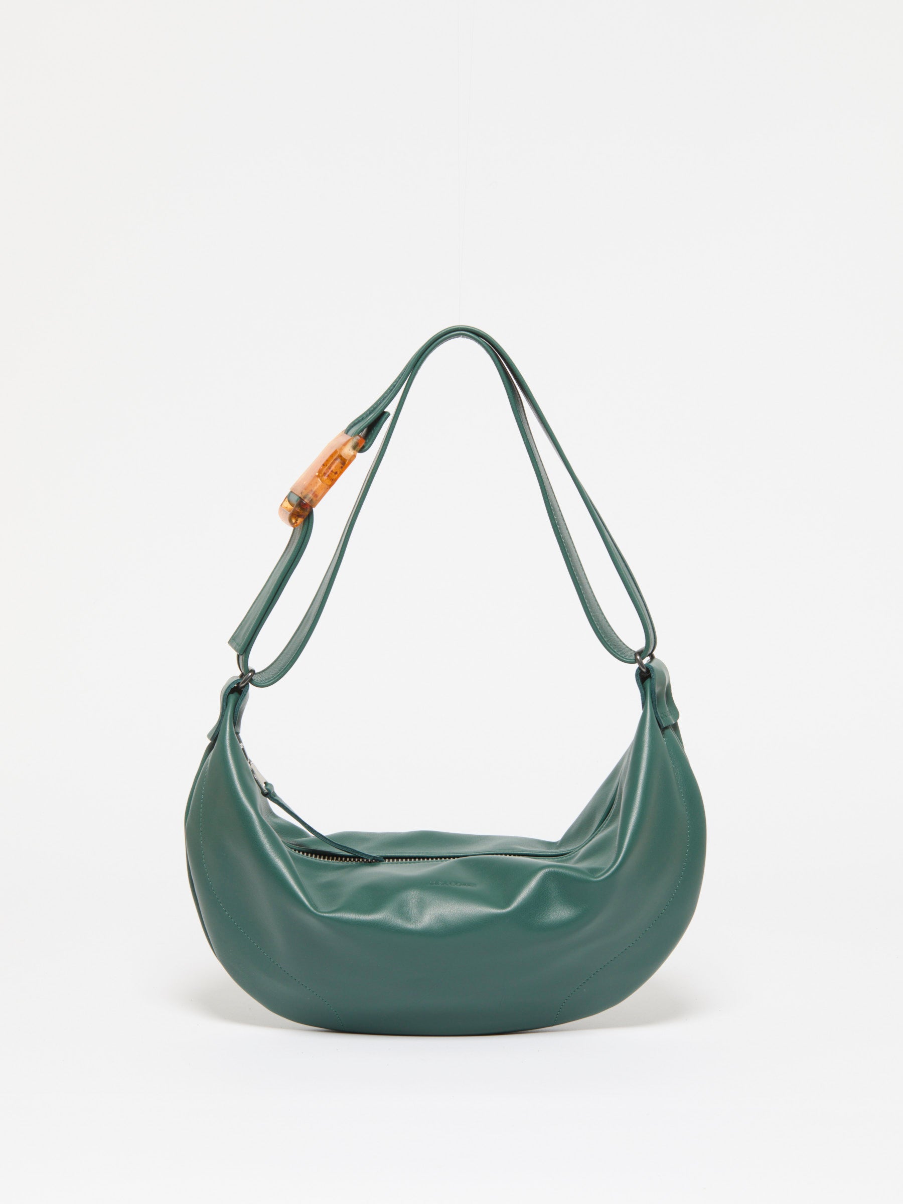 ELLE LEATHER HALF-MOON BAG