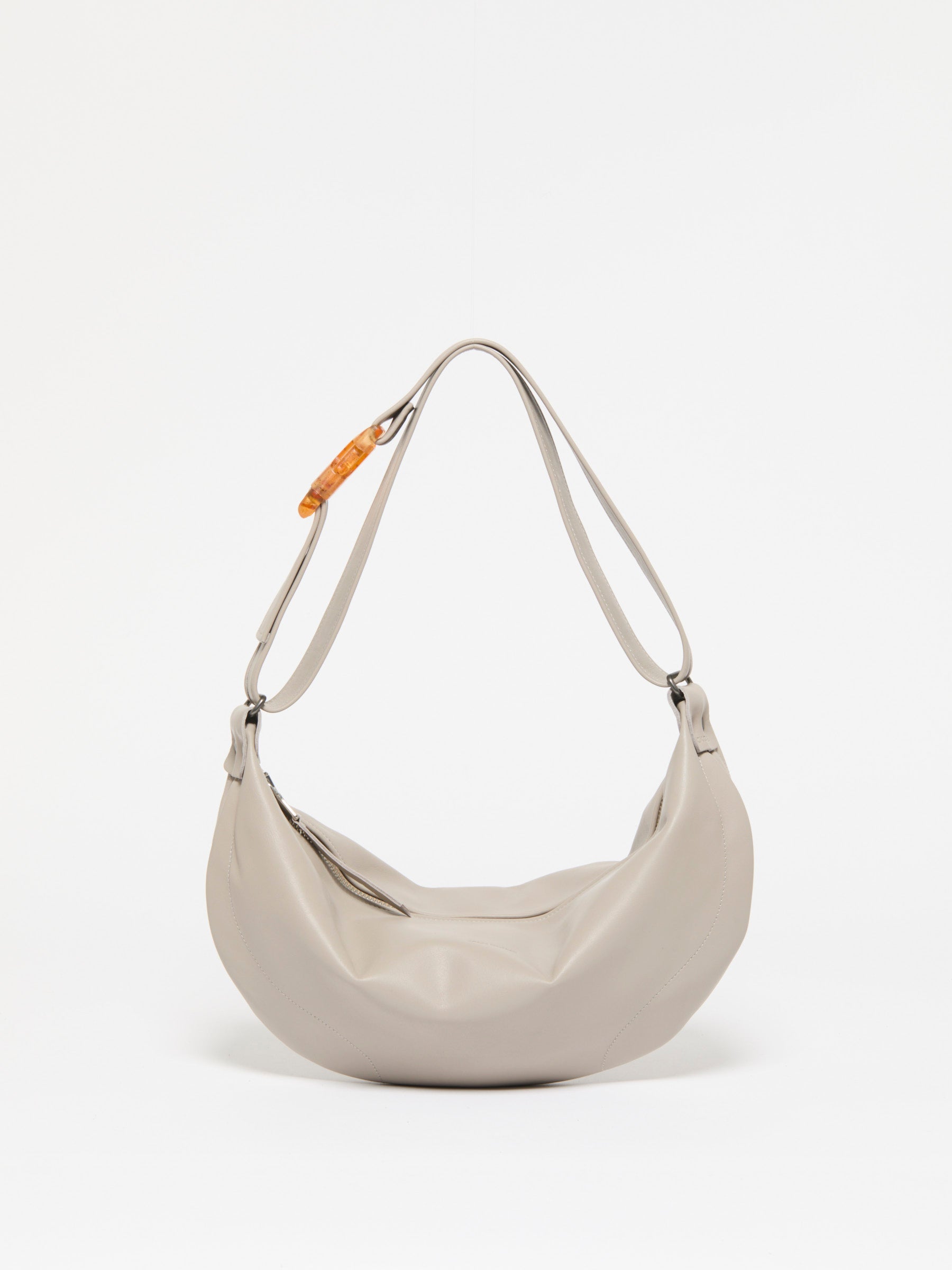 ELLE LEATHER HALF-MOON BAG