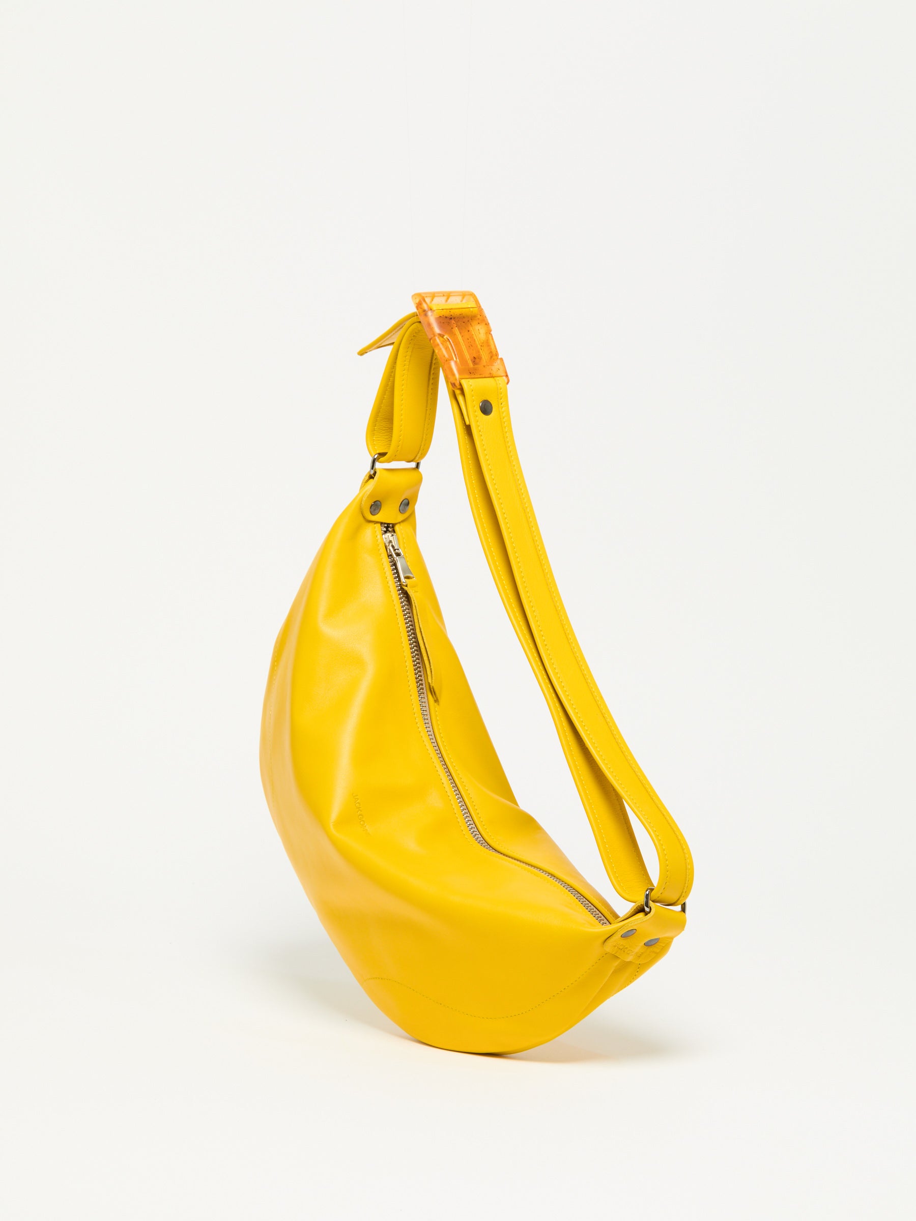 PETIT LUNA LEATHER HALF-MOON BAG