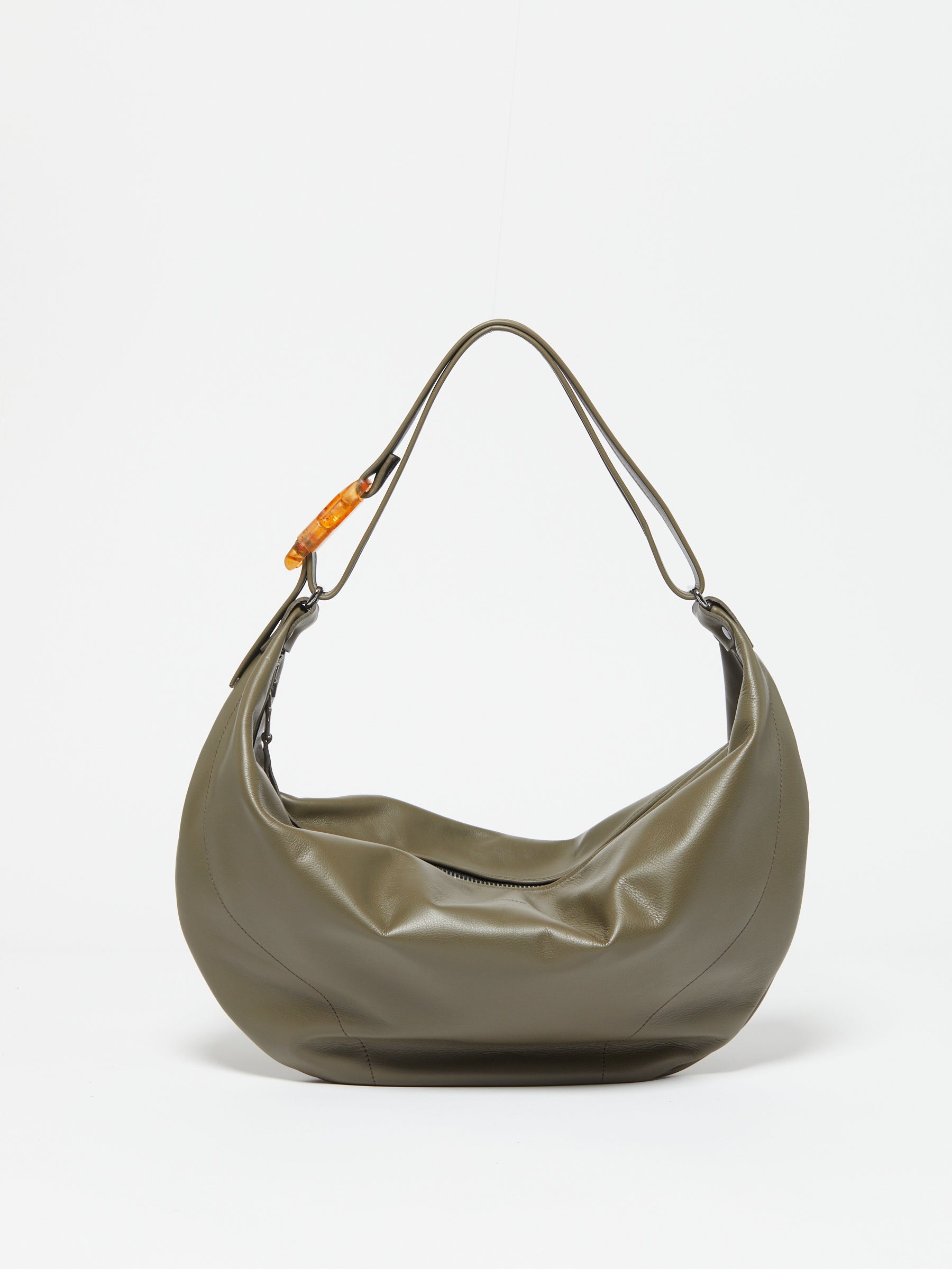 LUNA CUIR ICONIQUE HALF-MOON BAG