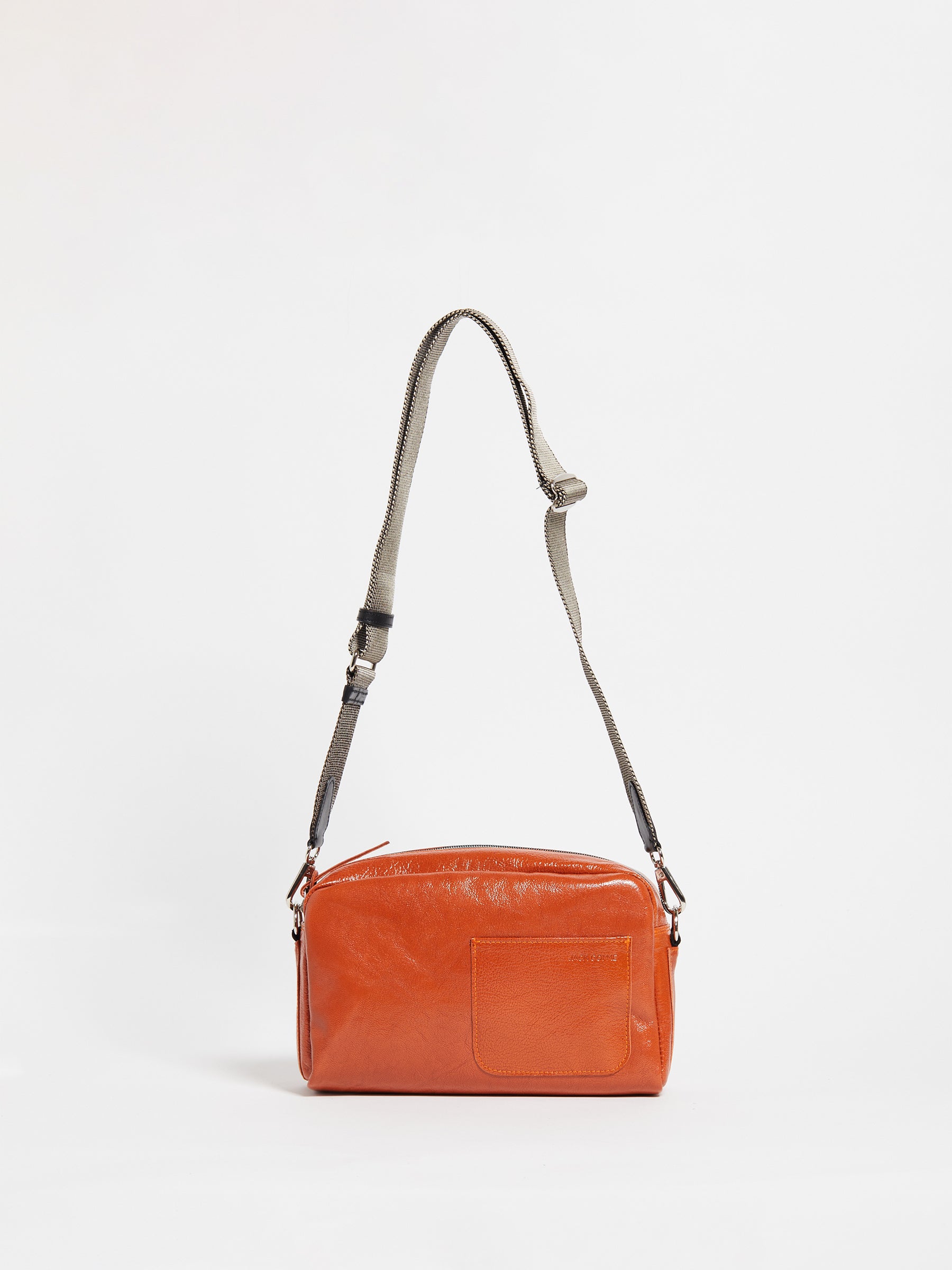 ROCK CUIR VERNIS SHOULDER BAG