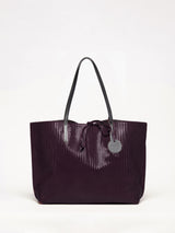 WOVEN LEATHER TOTE BAG