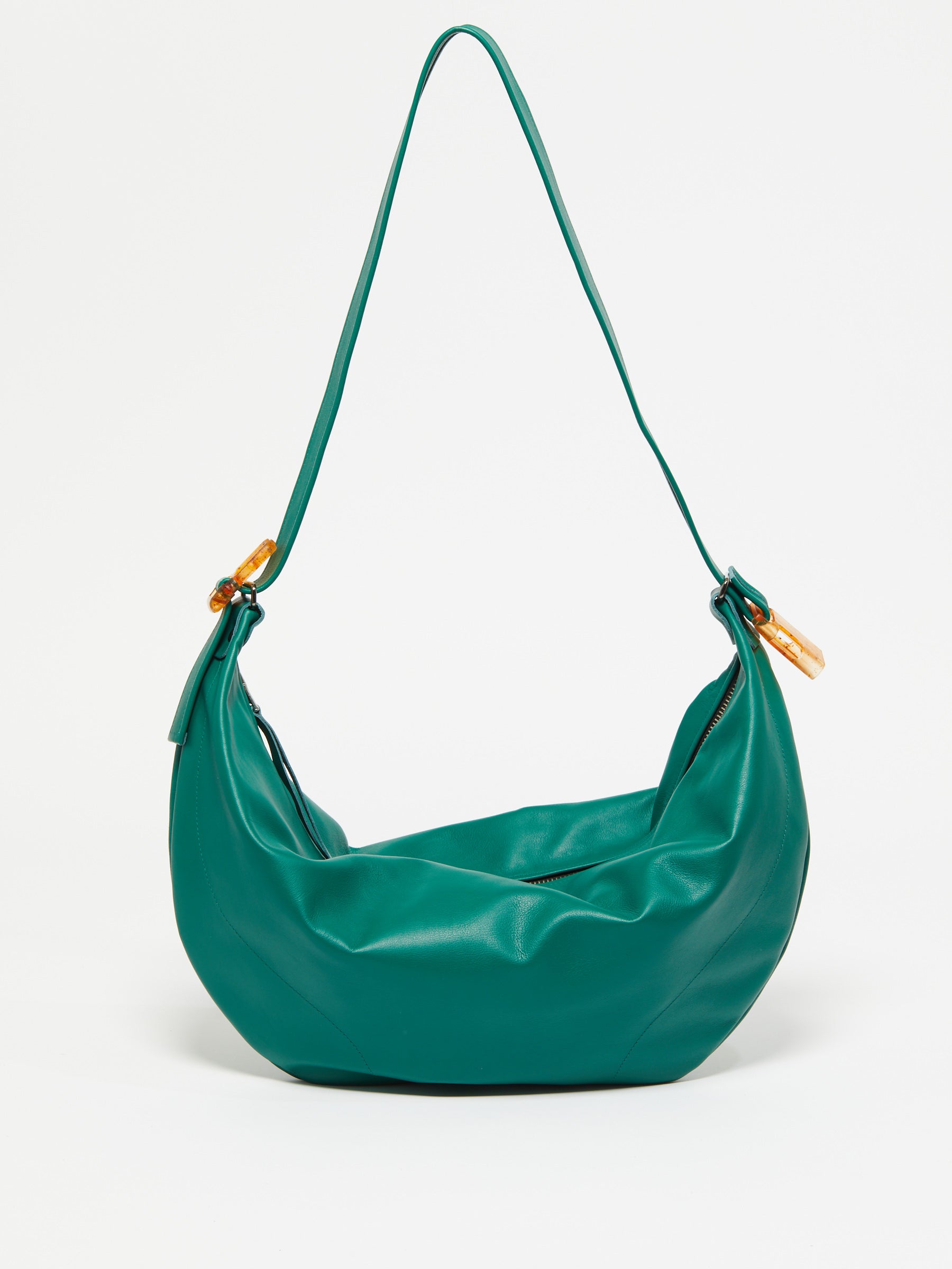 SAC DEMI-LUNE LUNA CUIR ICONIQUE