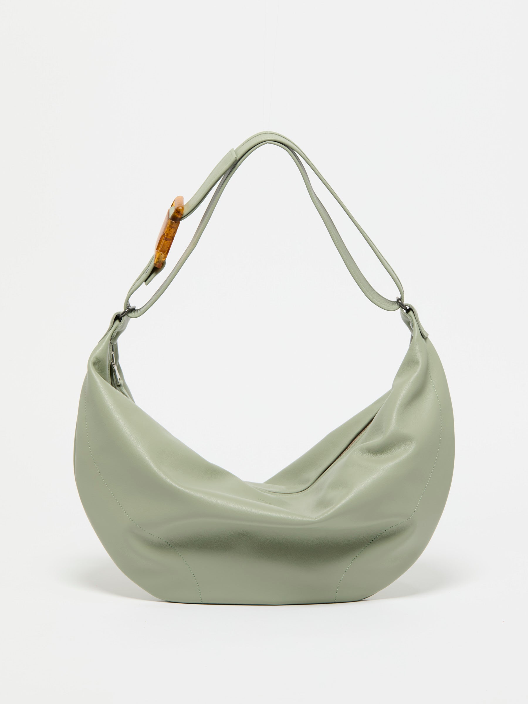 LUNA LEATHER HALF-MOON BAG