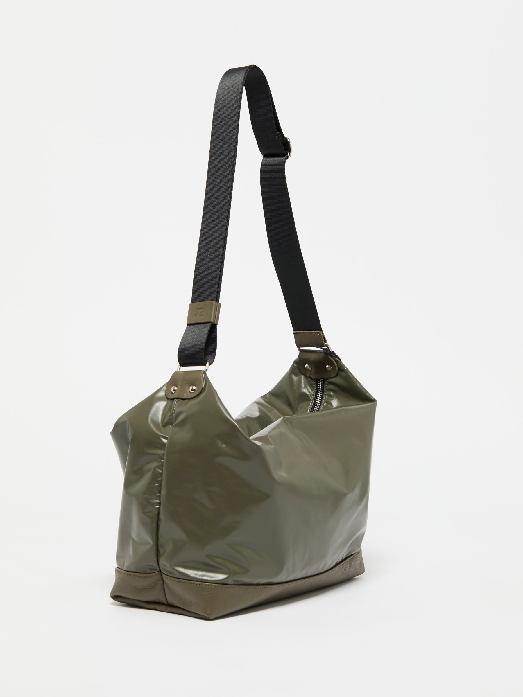 JACK GOMME Light ショルダーバッグ メタリックグリーン ARTI LIGHT LEATHER SHOULDER BAG
