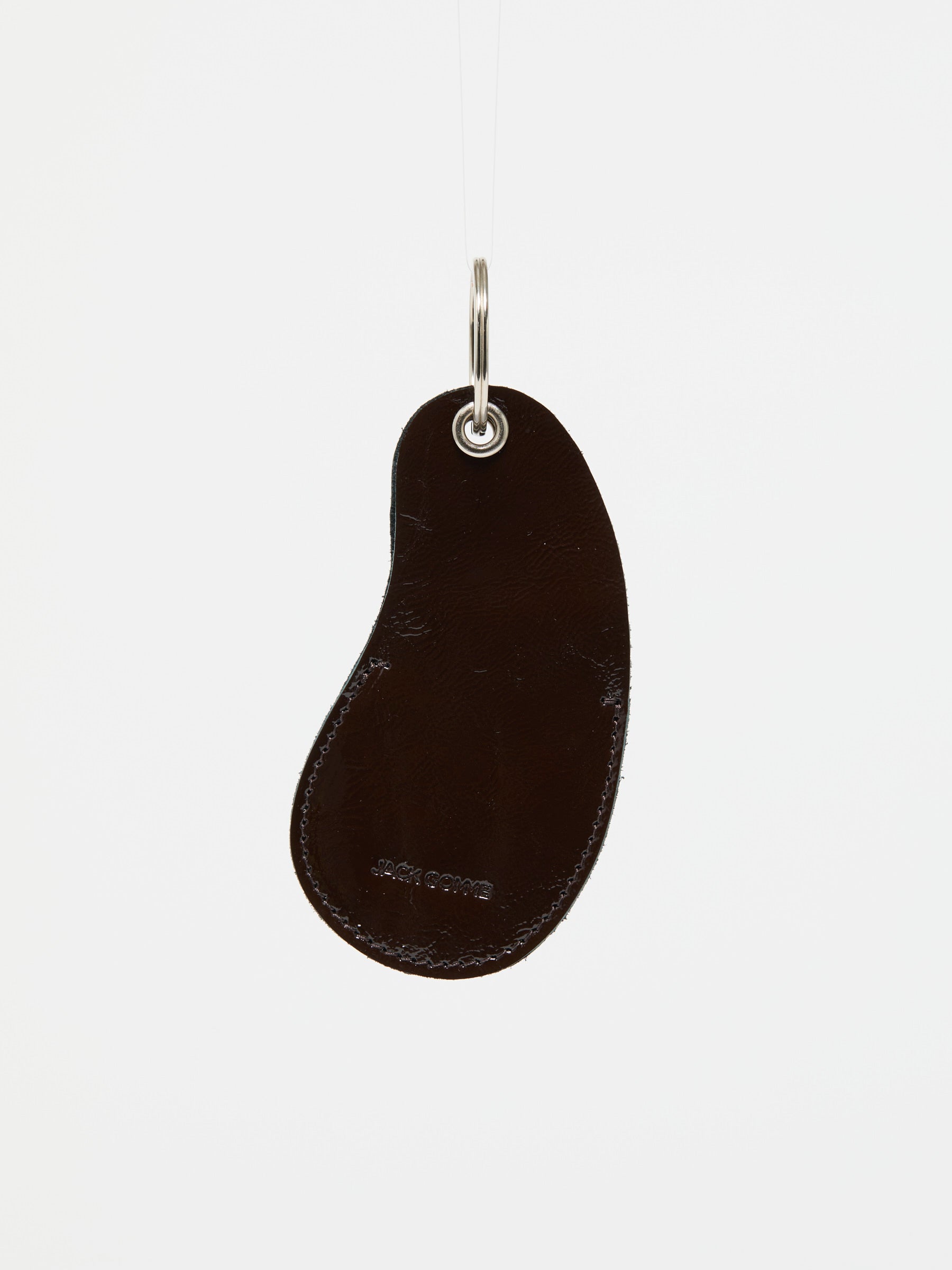 PORTE-CLEFS BEAN CUIR VERNIS