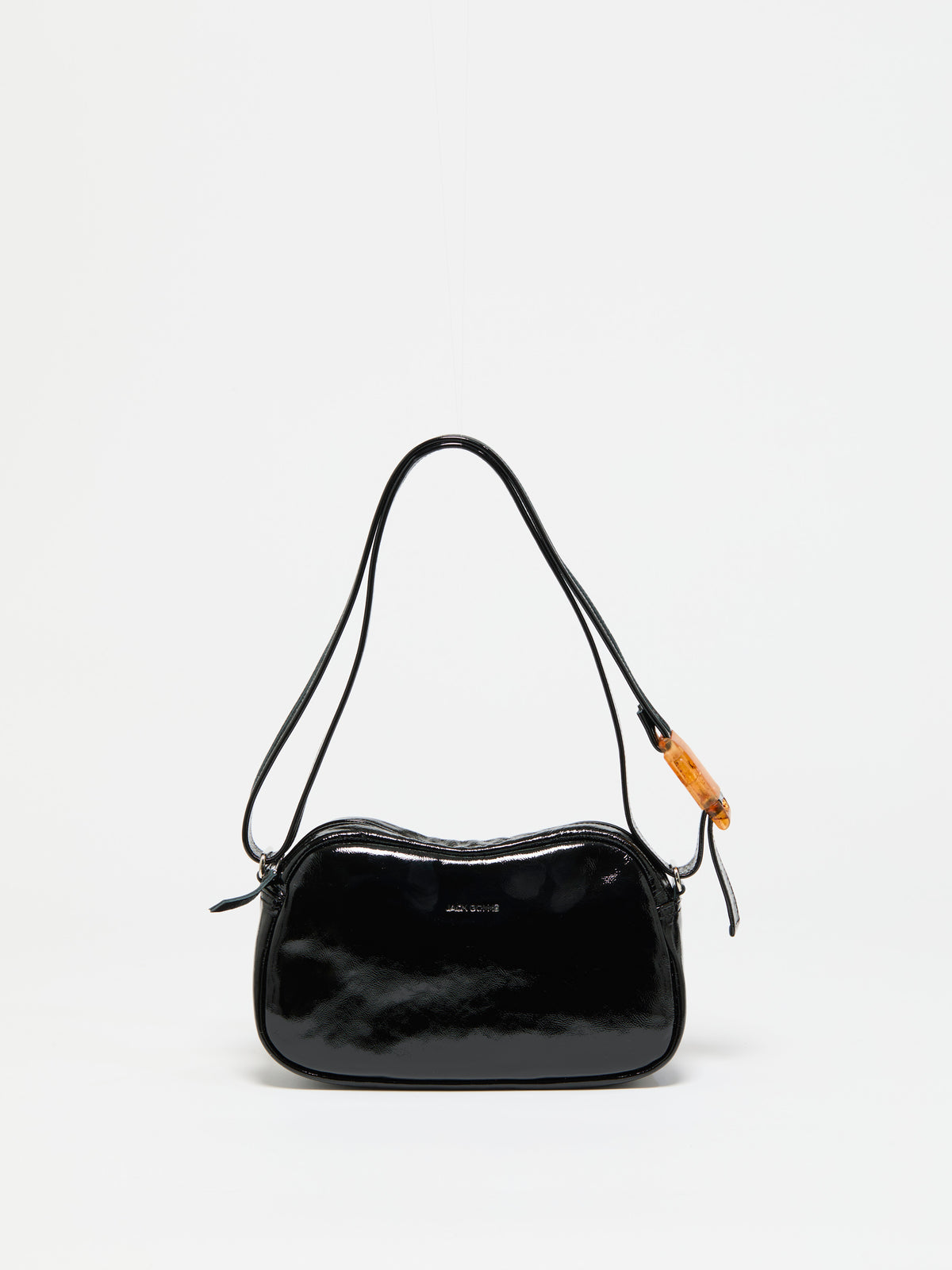 PETIT LEBOWL PATENT LEATHER BOWLING BAG