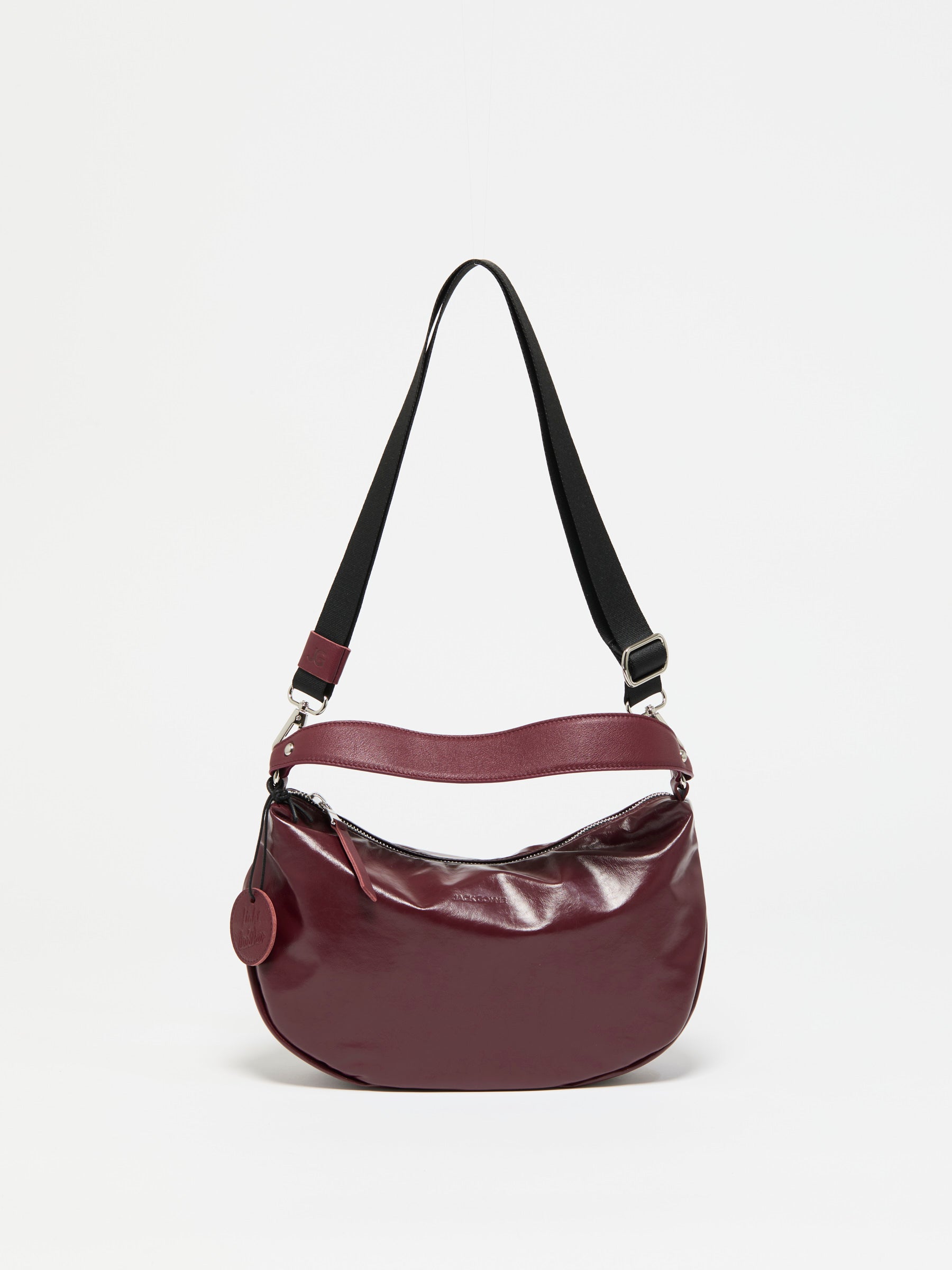 SAC DEMI-LUNE PETIT CHARLIE LIGHT LEATHER