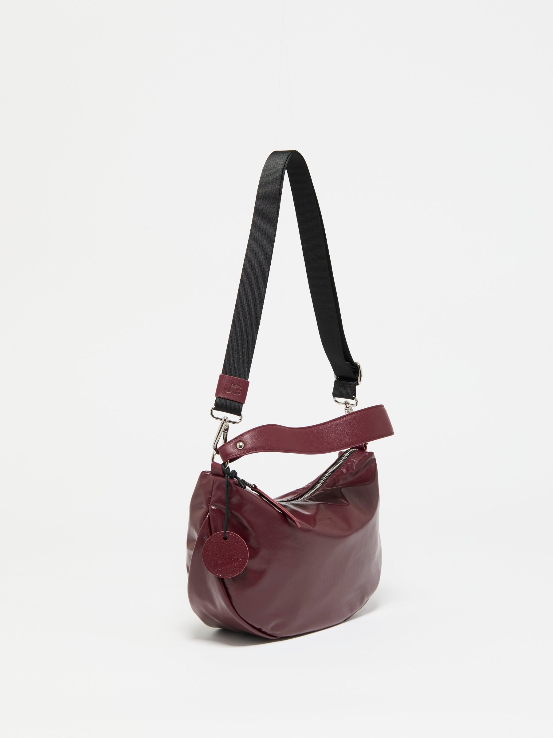 SAC DEMI-LUNE PETIT CHARLIE LIGHT LEATHER