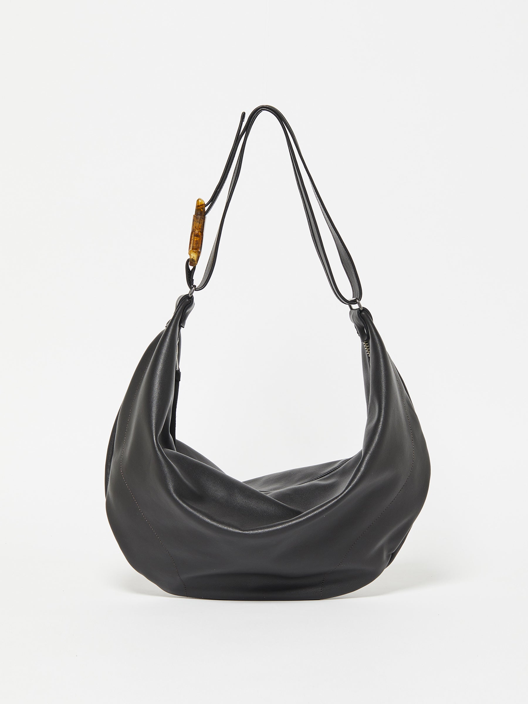 SAC DEMI-LUNE LUNA CUIR ICONIQUE