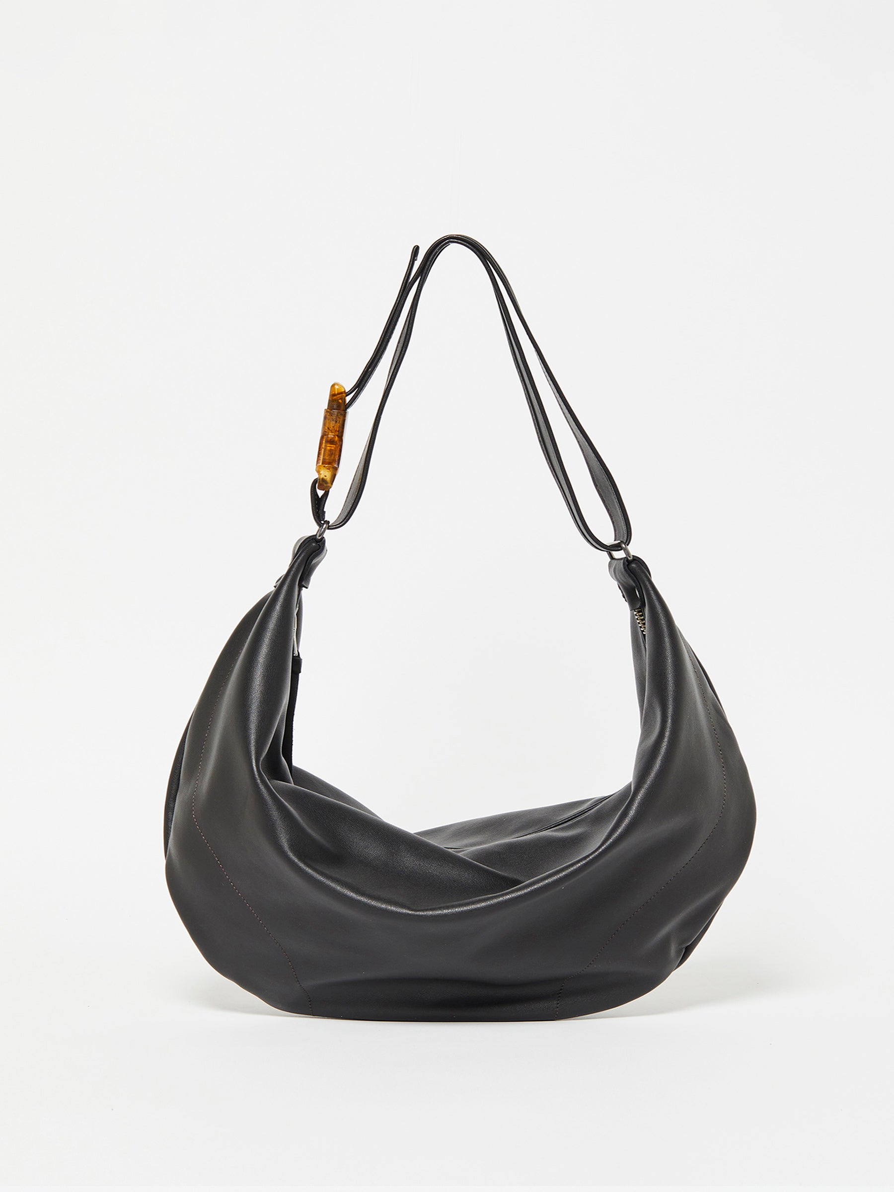 LUNA LEATHER HALF-MOON BAG