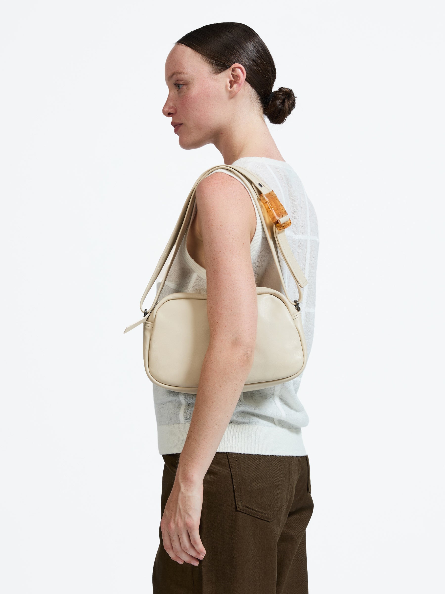 PETIT LEBOWL LEATHER BOWLING BAG