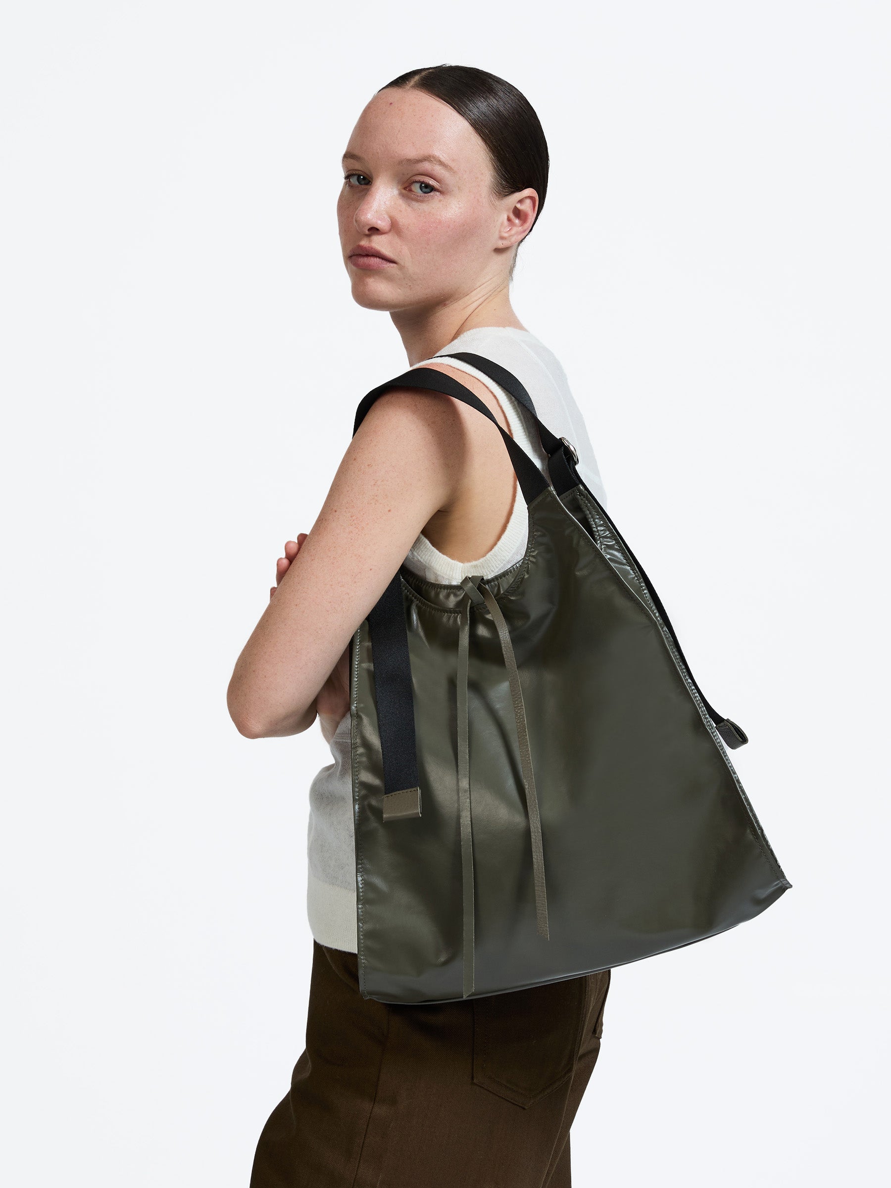 leja⭐︎バッグ LESAC LIGHT LEATHER SHOPPING BAG
